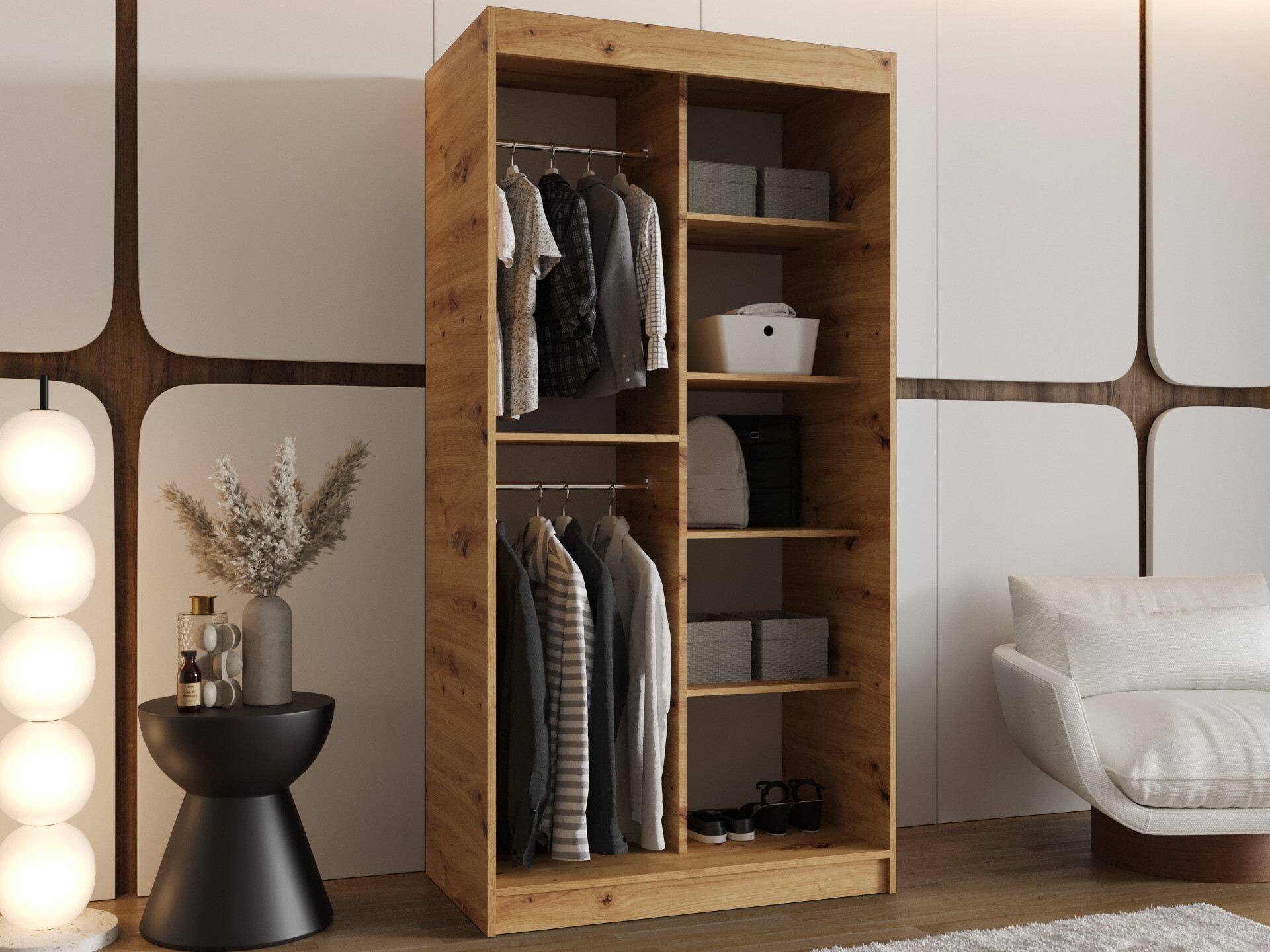 Wardrobe Hartford 505 (Artisan oak)
