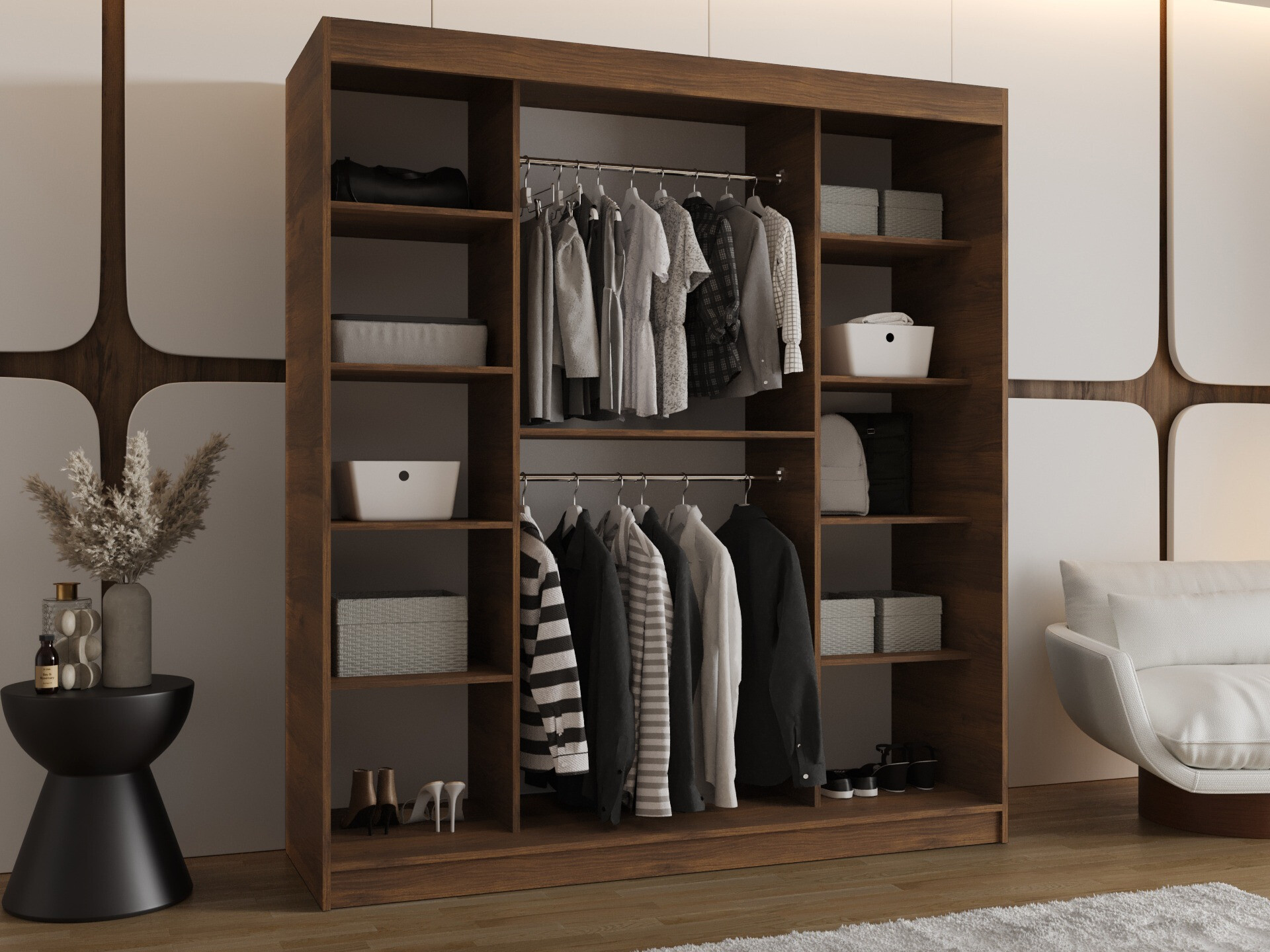 Wardrobe Hartford 506 (Walnut)