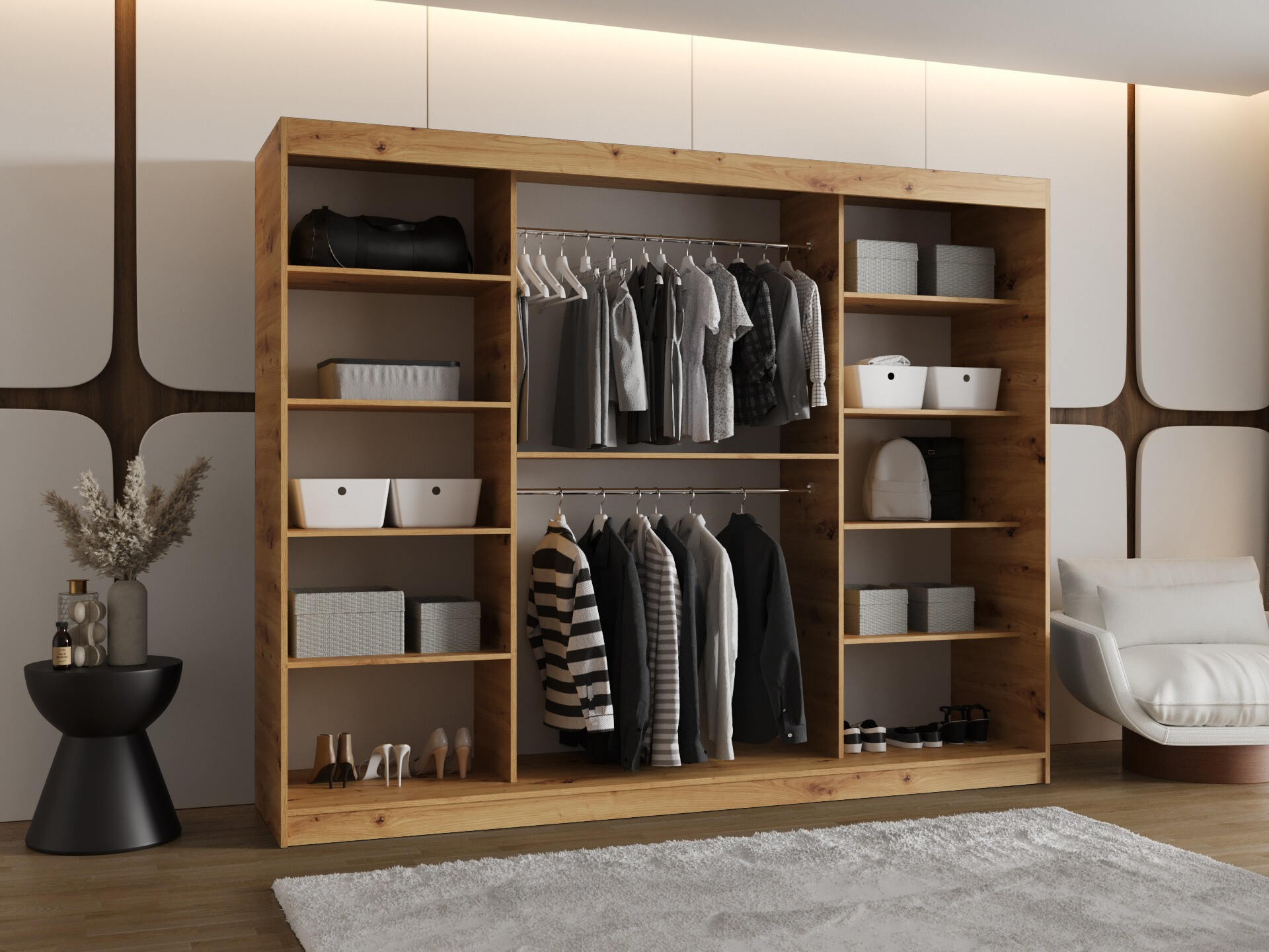 Wardrobe Hartford 508 (Artisan oak)