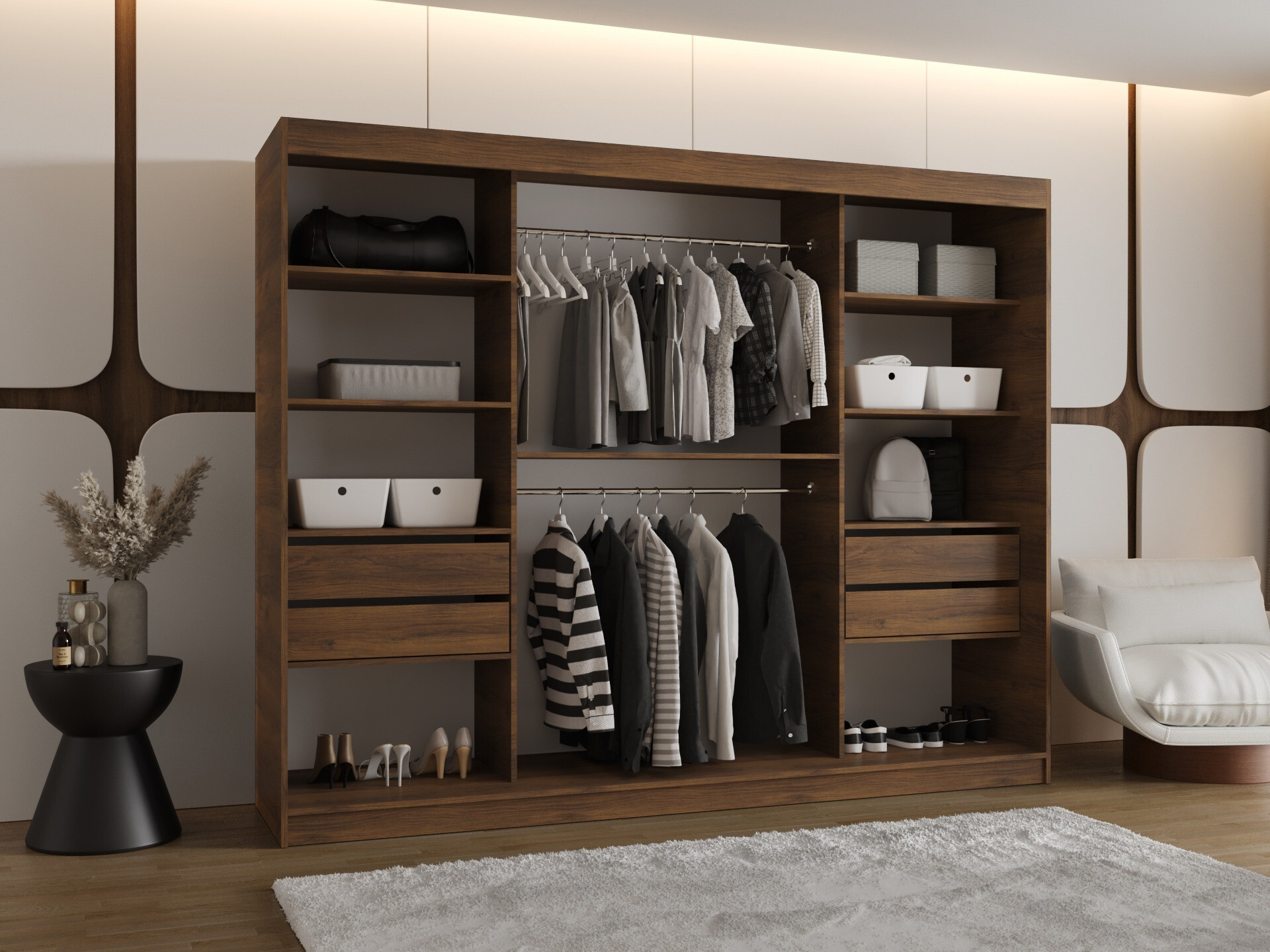 Wardrobe Hartford 508 (Walnut)