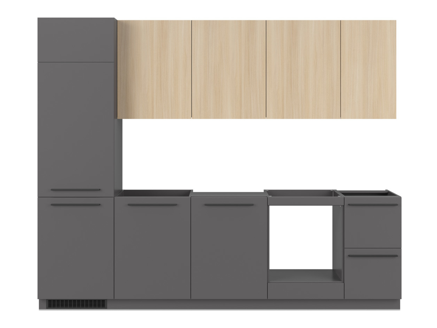 Kitchen set Boston 798 (Anthracite + Light oak)
