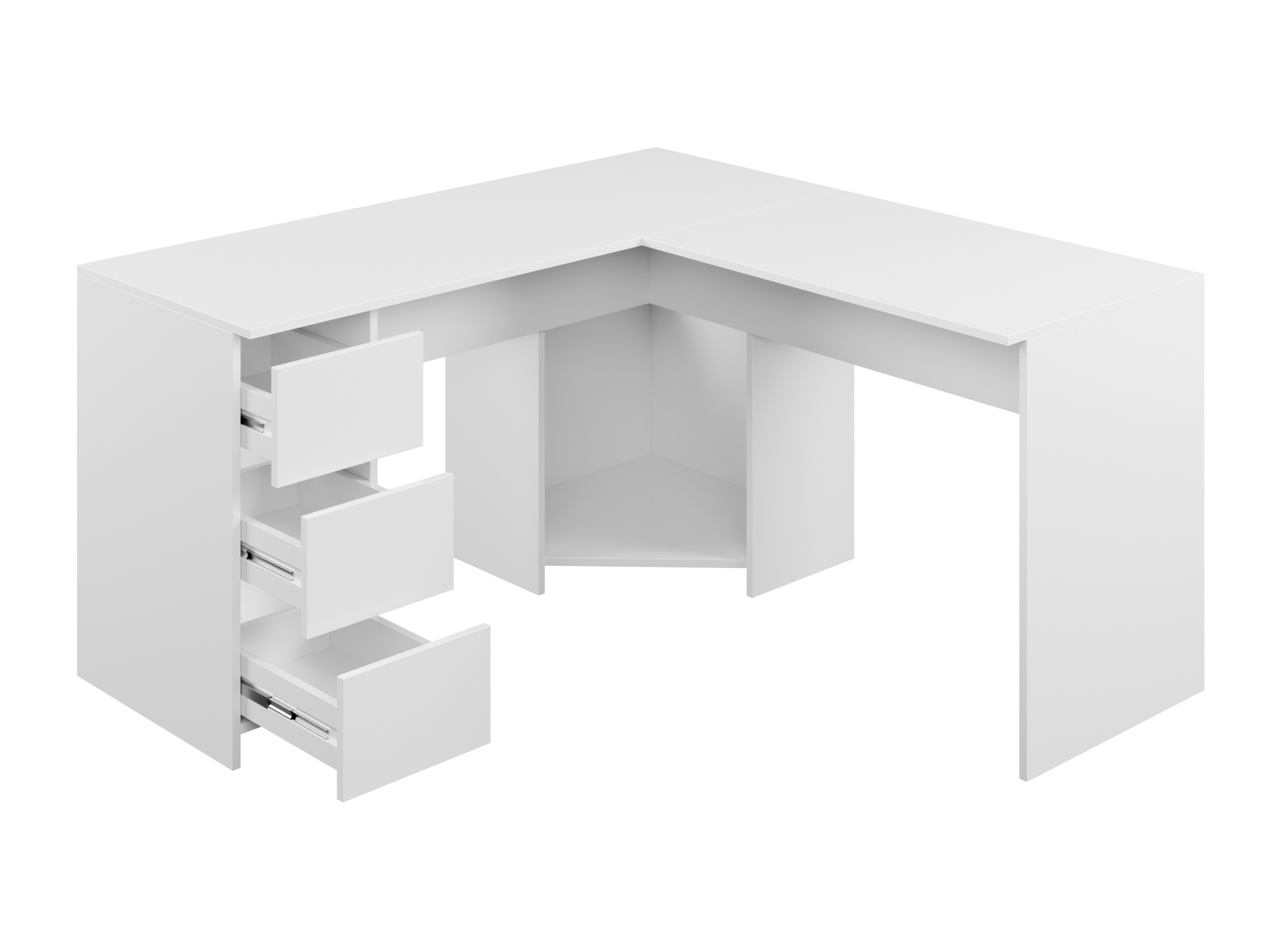 Corner desk Comfivo Insuler (White)