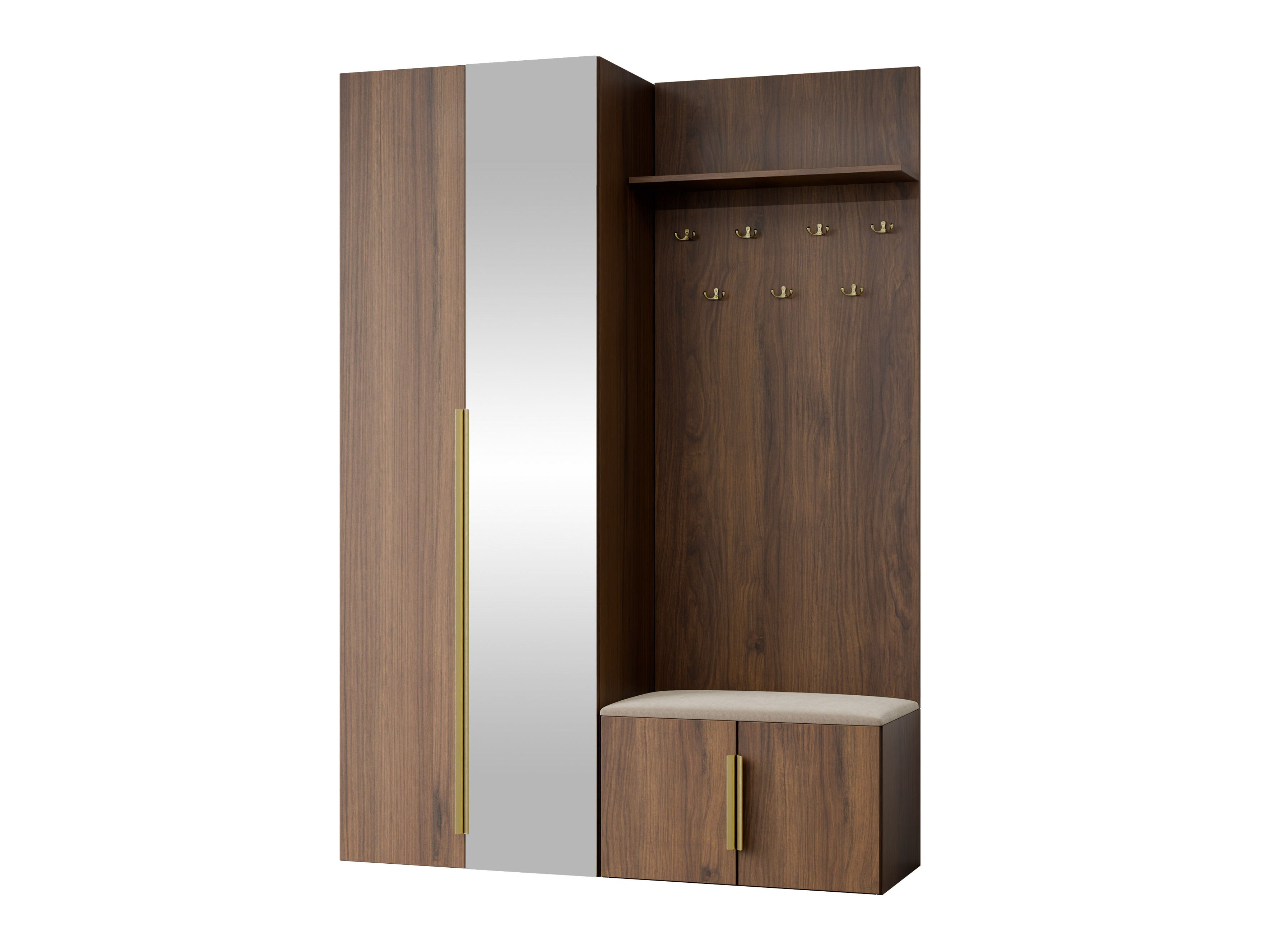 Hallway set Comfivo Auditor III (Walnut)