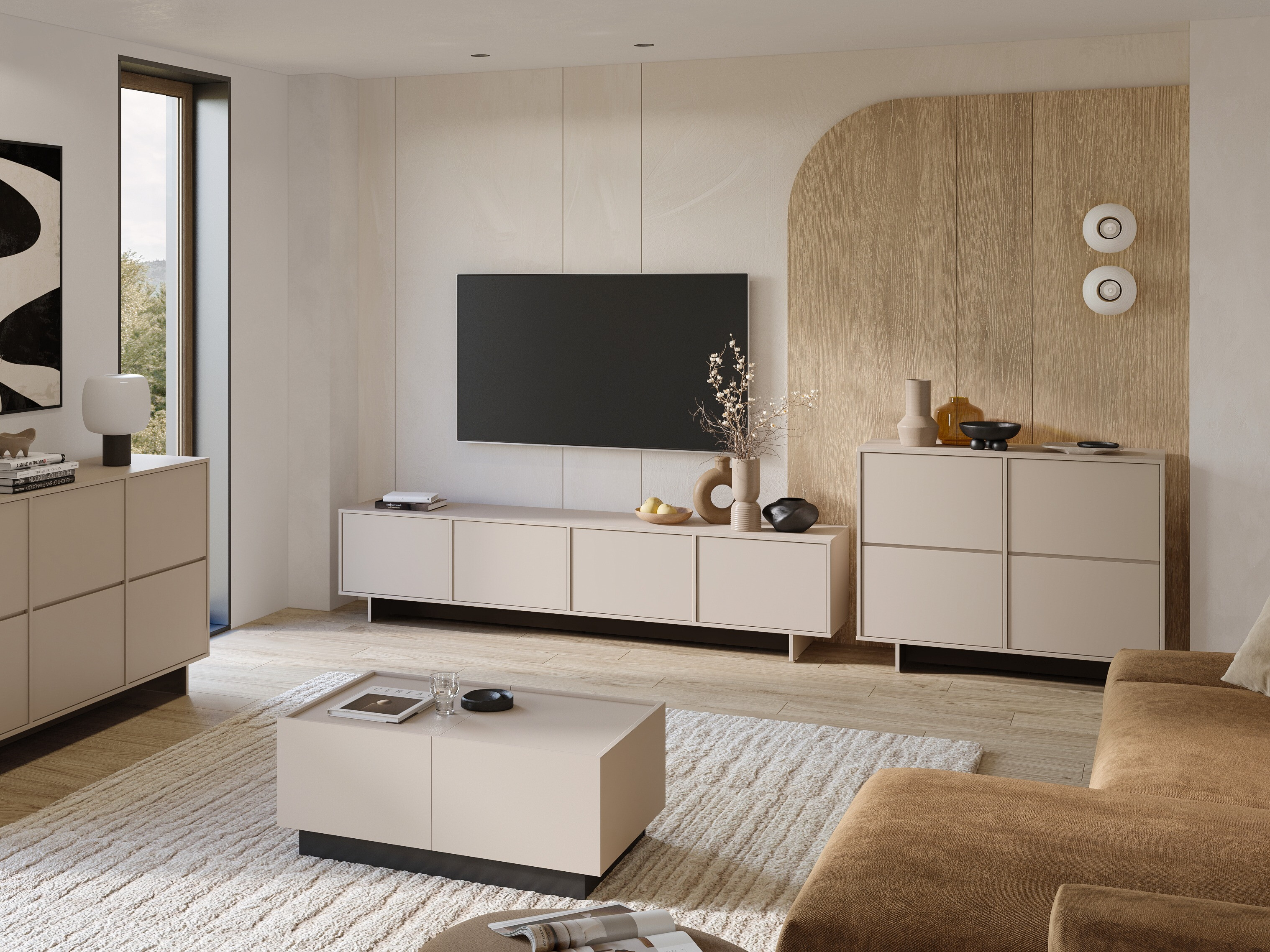 TV stand Cavbali 101 (Cashmere)