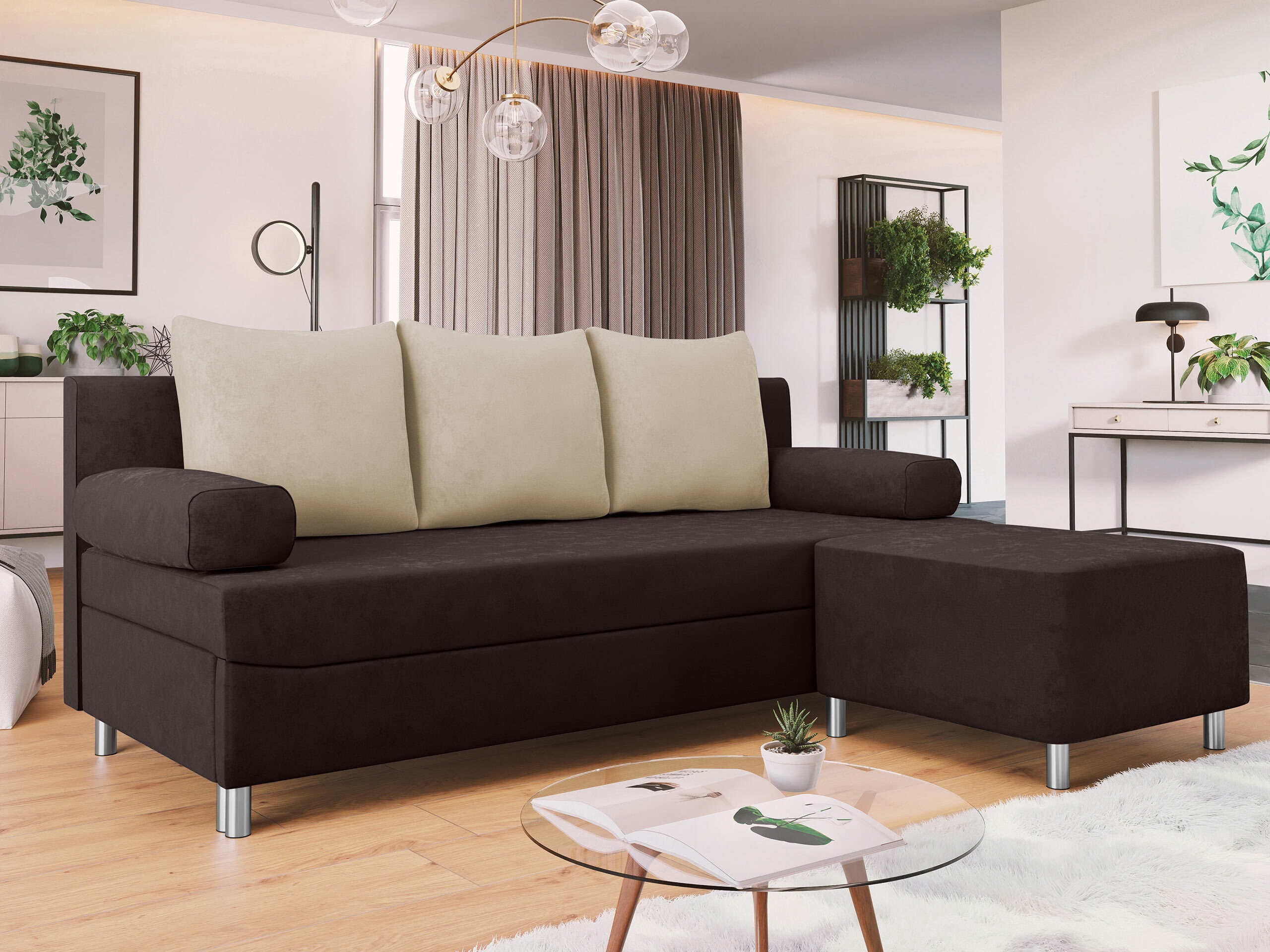 Sofa bed Comfivo Artes (Alova 68 + Alova 07)