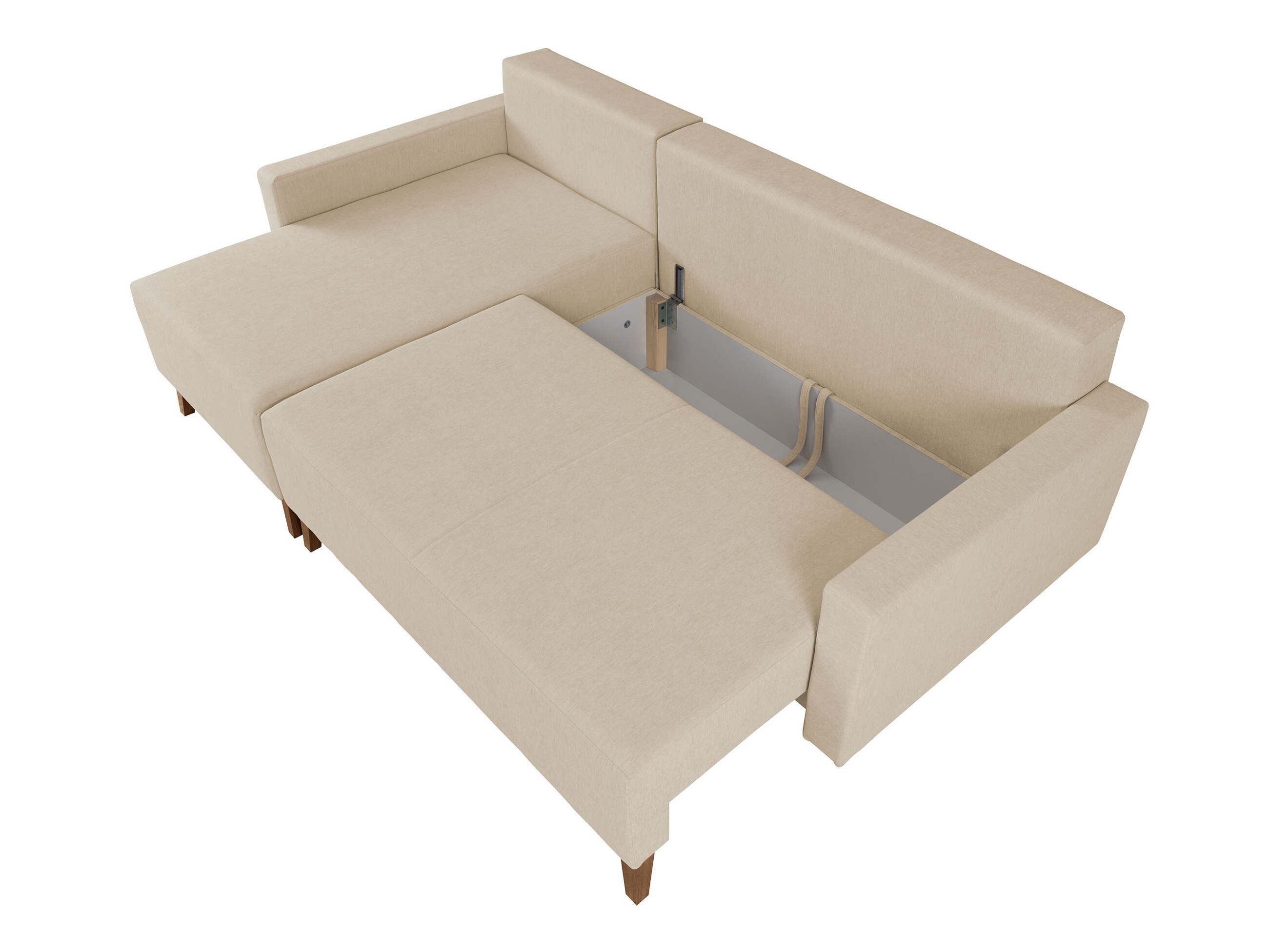 Corner sofa Delbene 130 (Verita 75 + Dark San Remo oak)