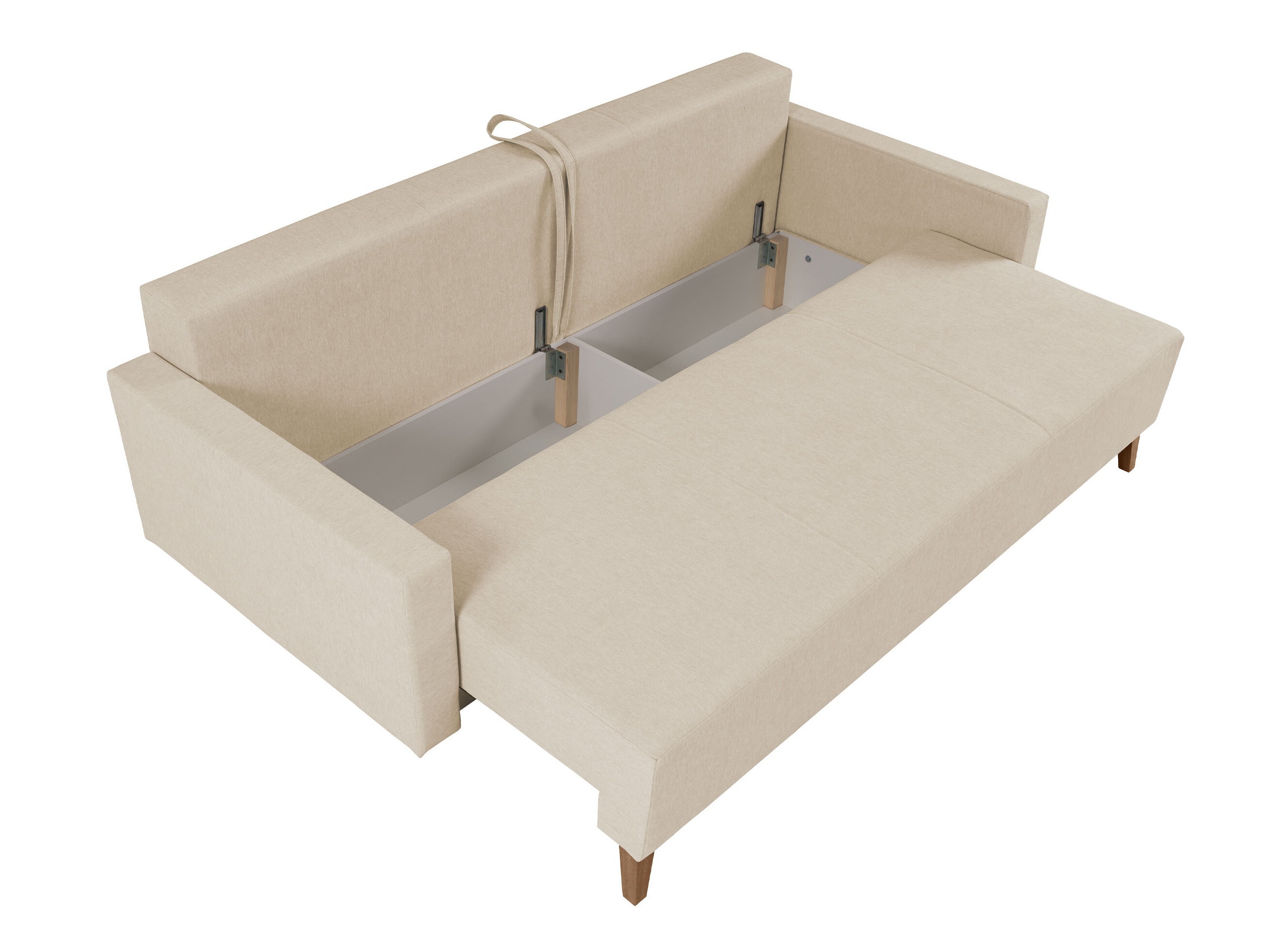 Sofa bed Delbene 129 (Verita 75 + Dark San Remo oak)
