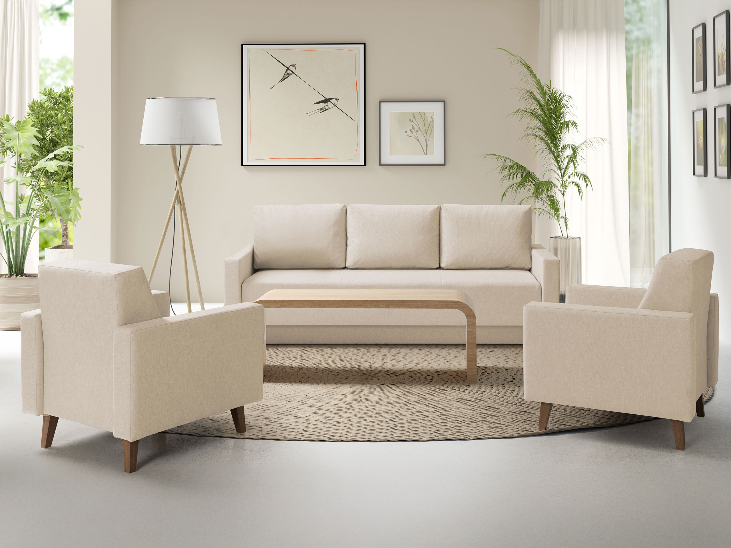 Armchair Delbene 131 (Verita 03 + Dark San Remo oak)