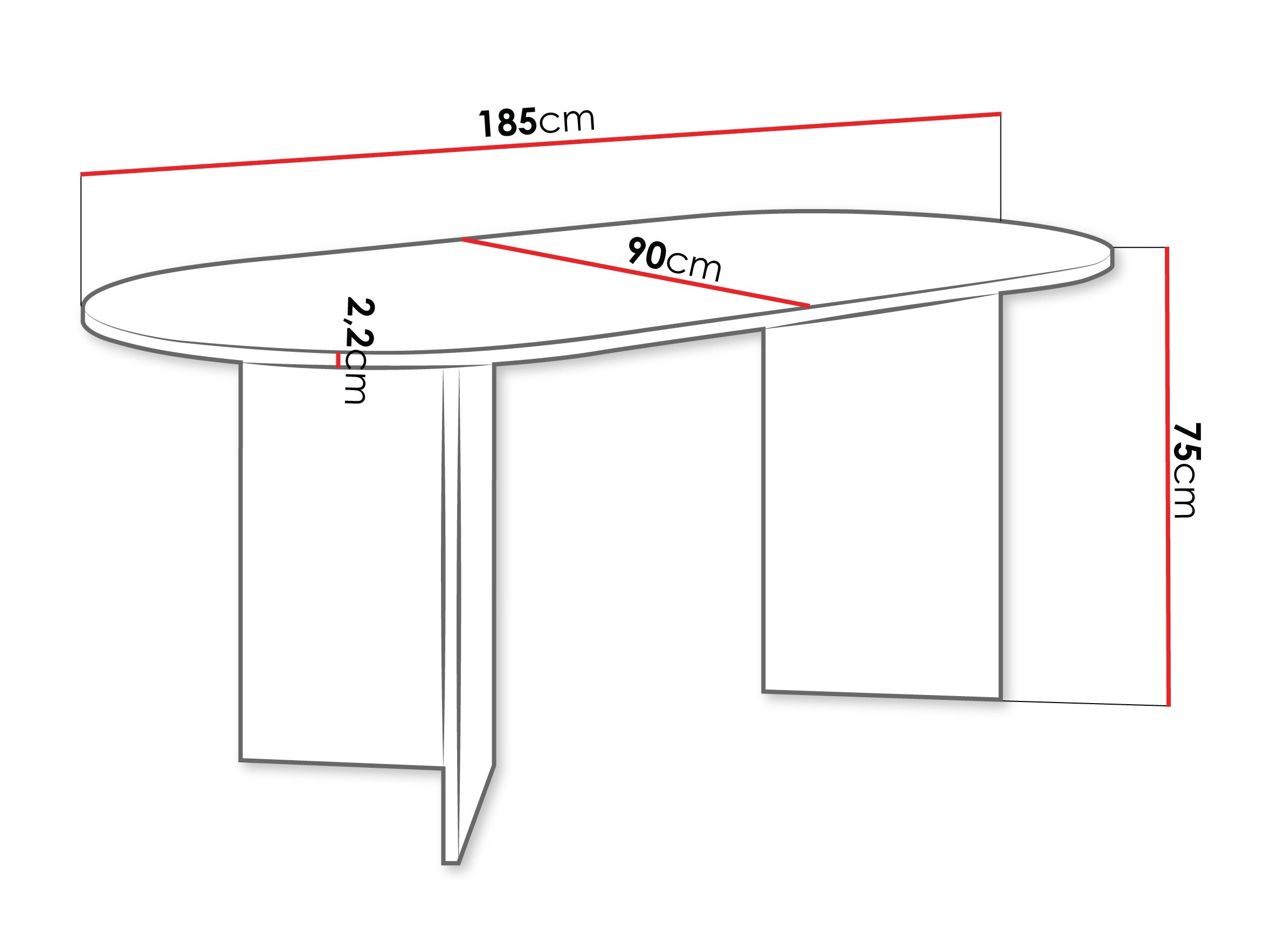 Table Comfivo Fungus (Light Travertine + Beige)