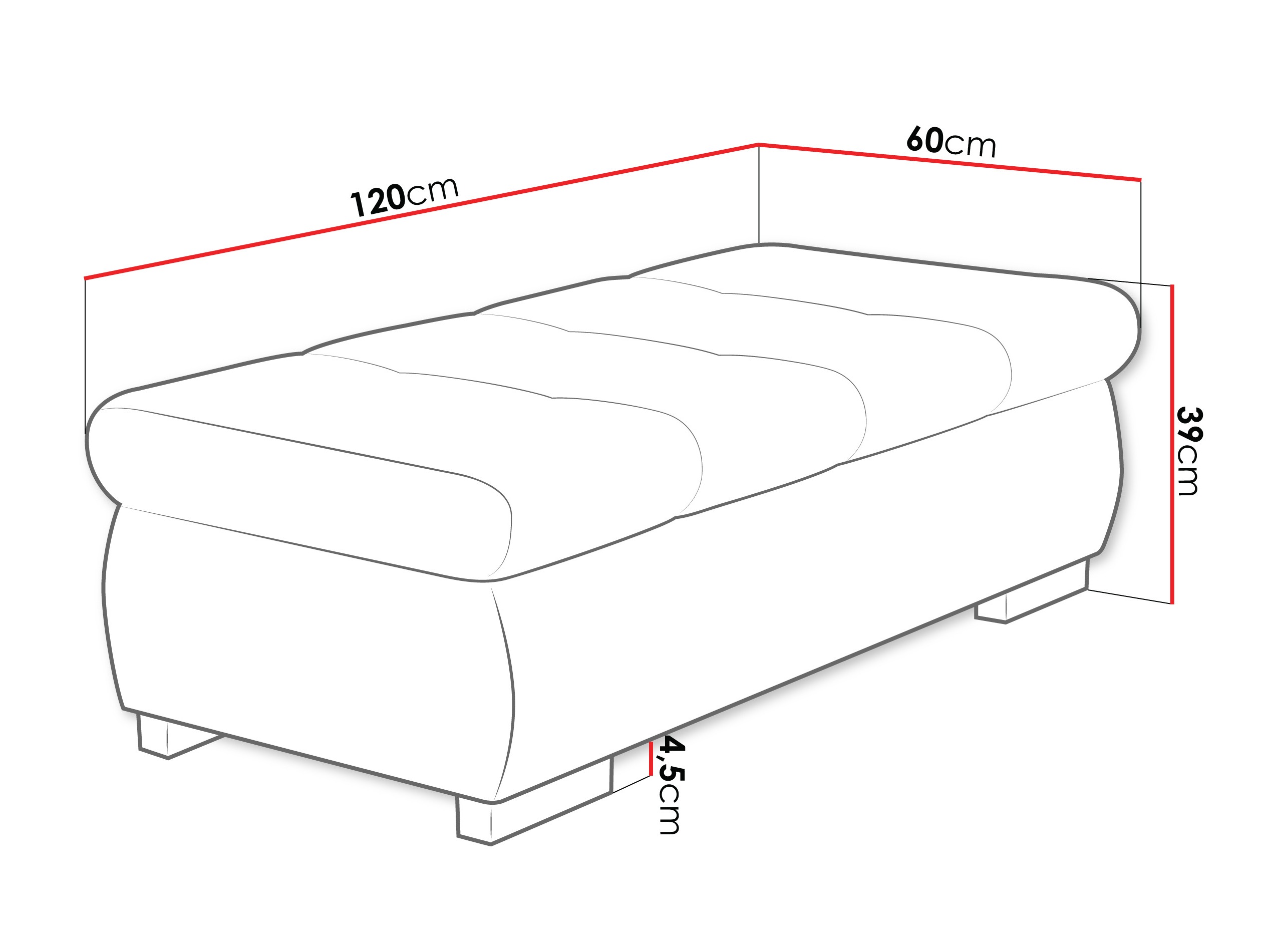 Upholstered bench Comfivo Nitor I (Margo 227.09)
