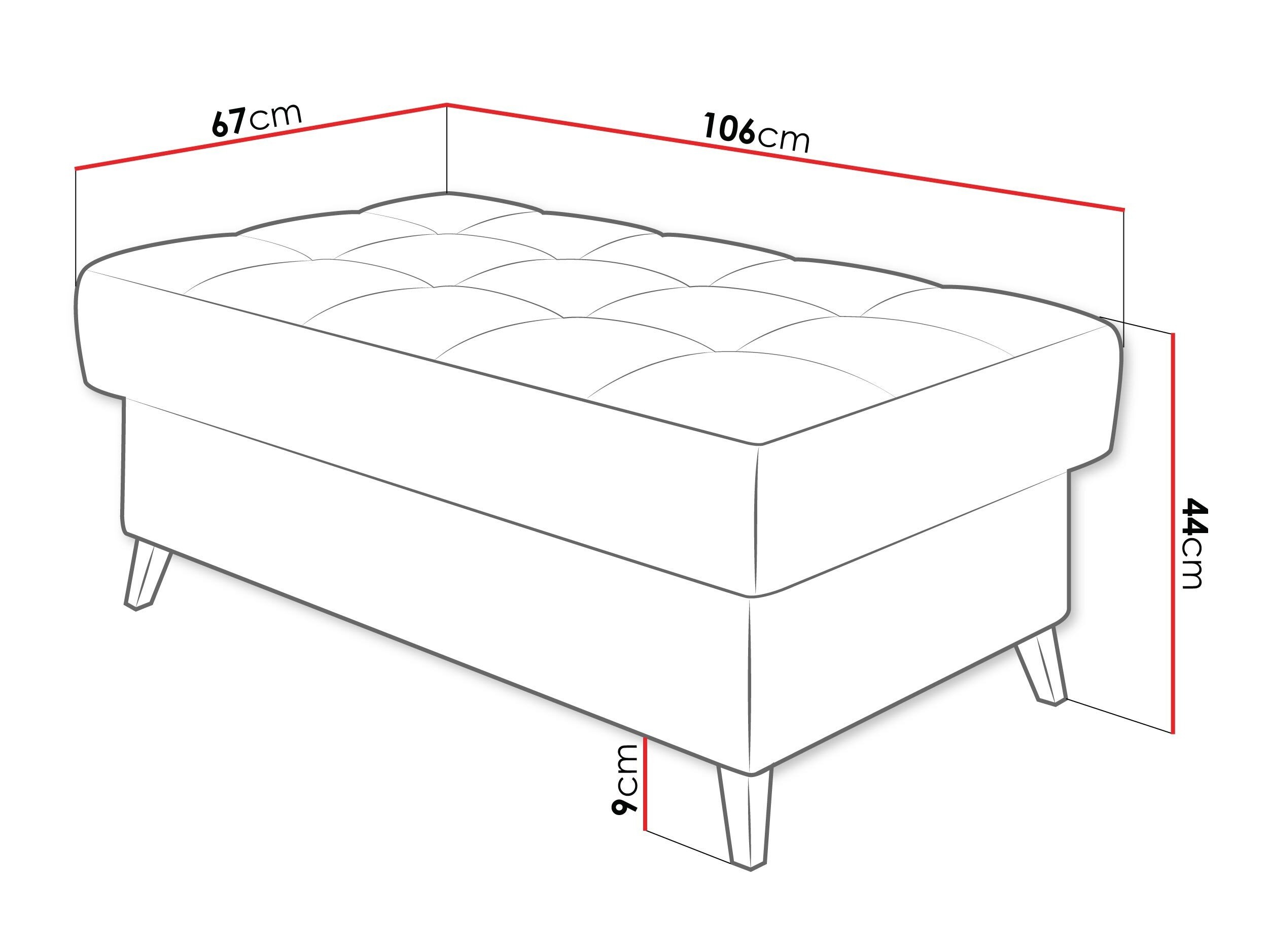 Upholstered bench Comfivo Agnus (Magic Velvet 2227)