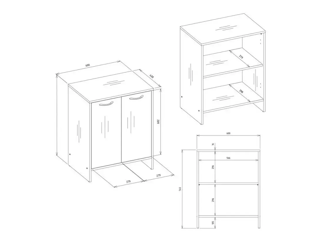 Standing bathroom cabinet for washbasin Servou 113 (Cashmere)