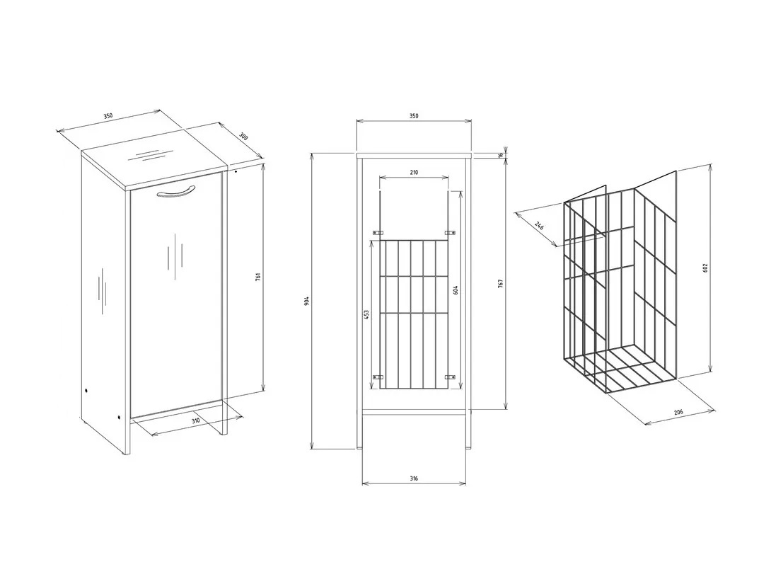 Standing bathroom cabinet Servou 111 (Cashmere)