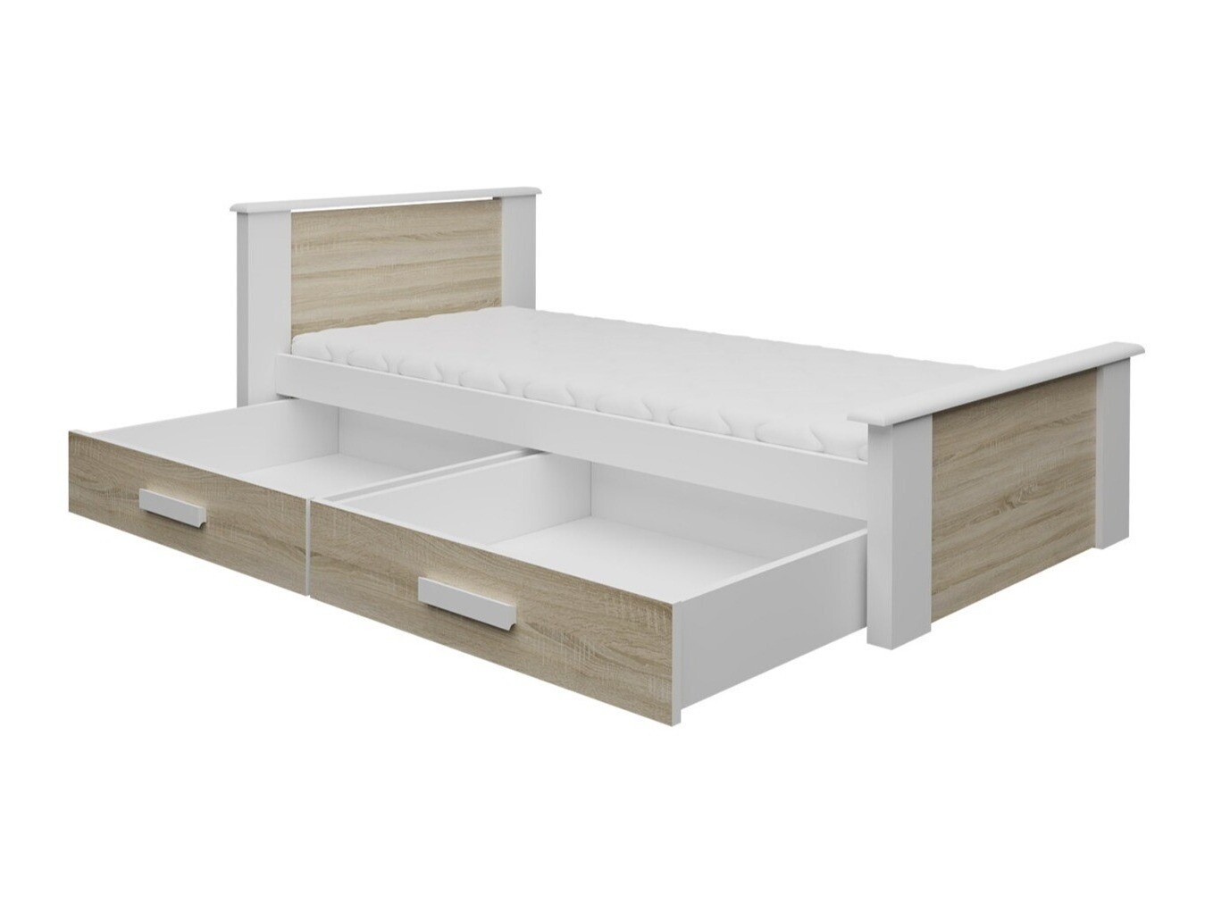Bed Henderson 116 (White + Grey)
