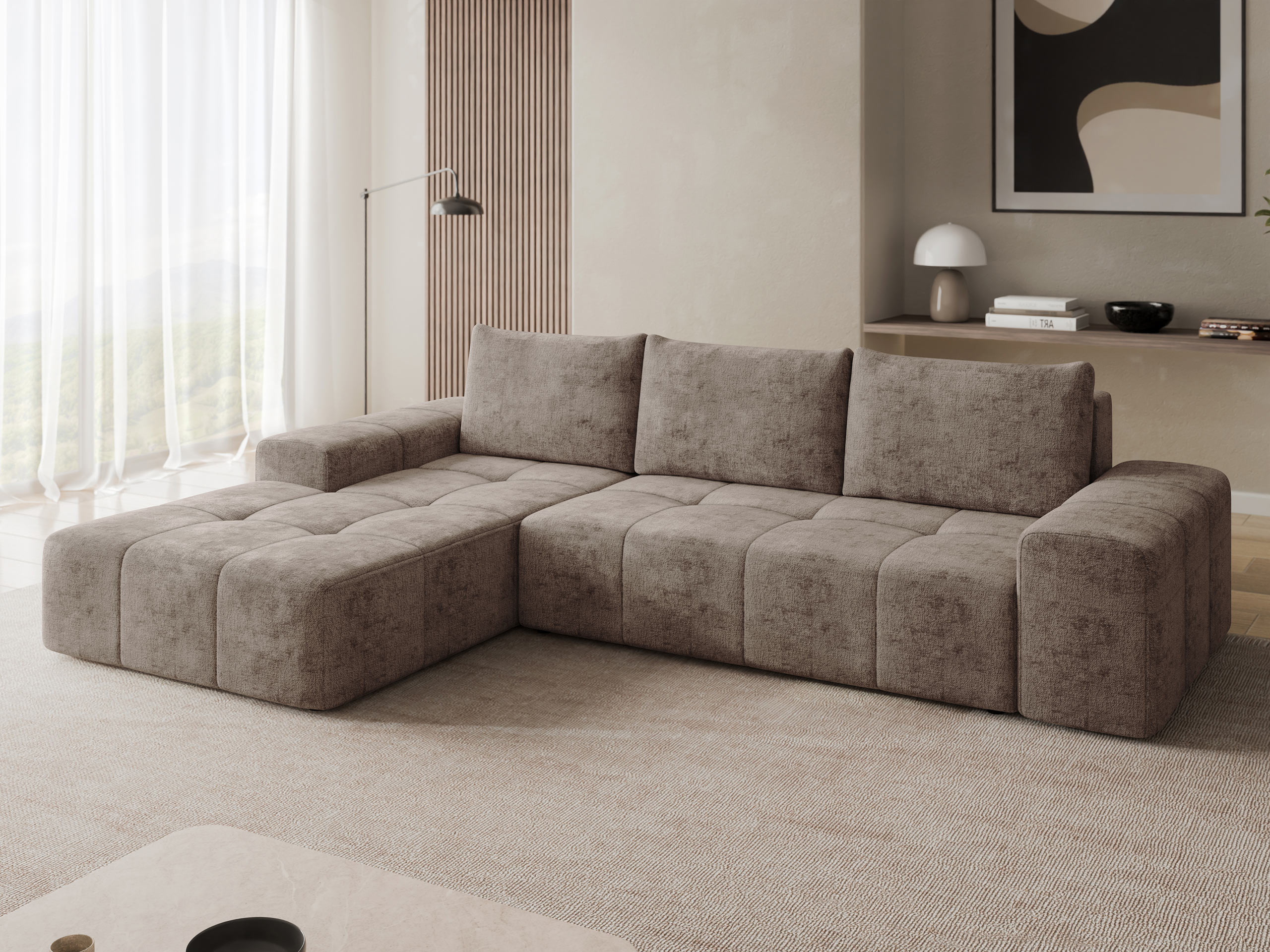 Corner sofa Comfivo Origor I (Milky 85)