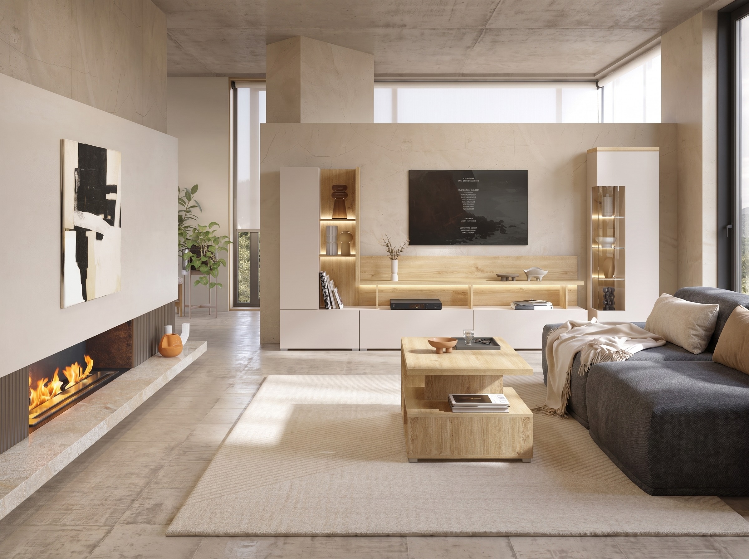 Coffee table Virvele 108 (Light oak)