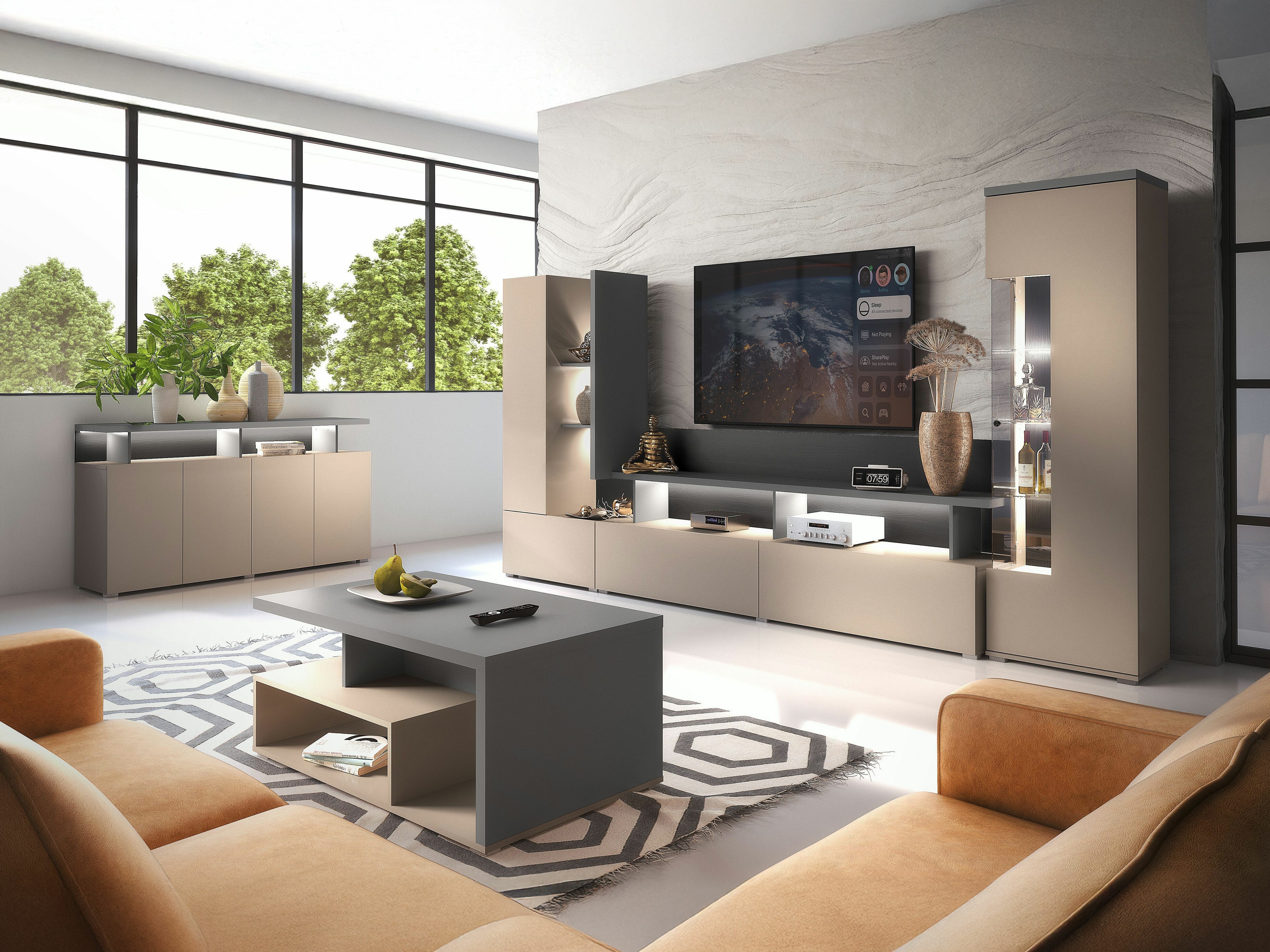 Sideboard Virvele 100 (Congo + Anthracite)