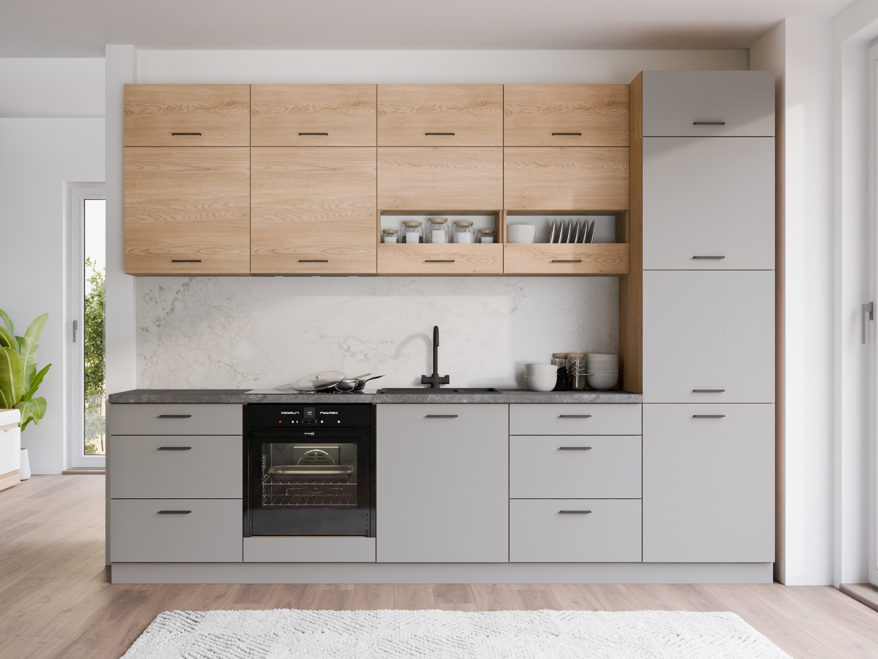 Modular kitchen set Ati Grey Torro 100