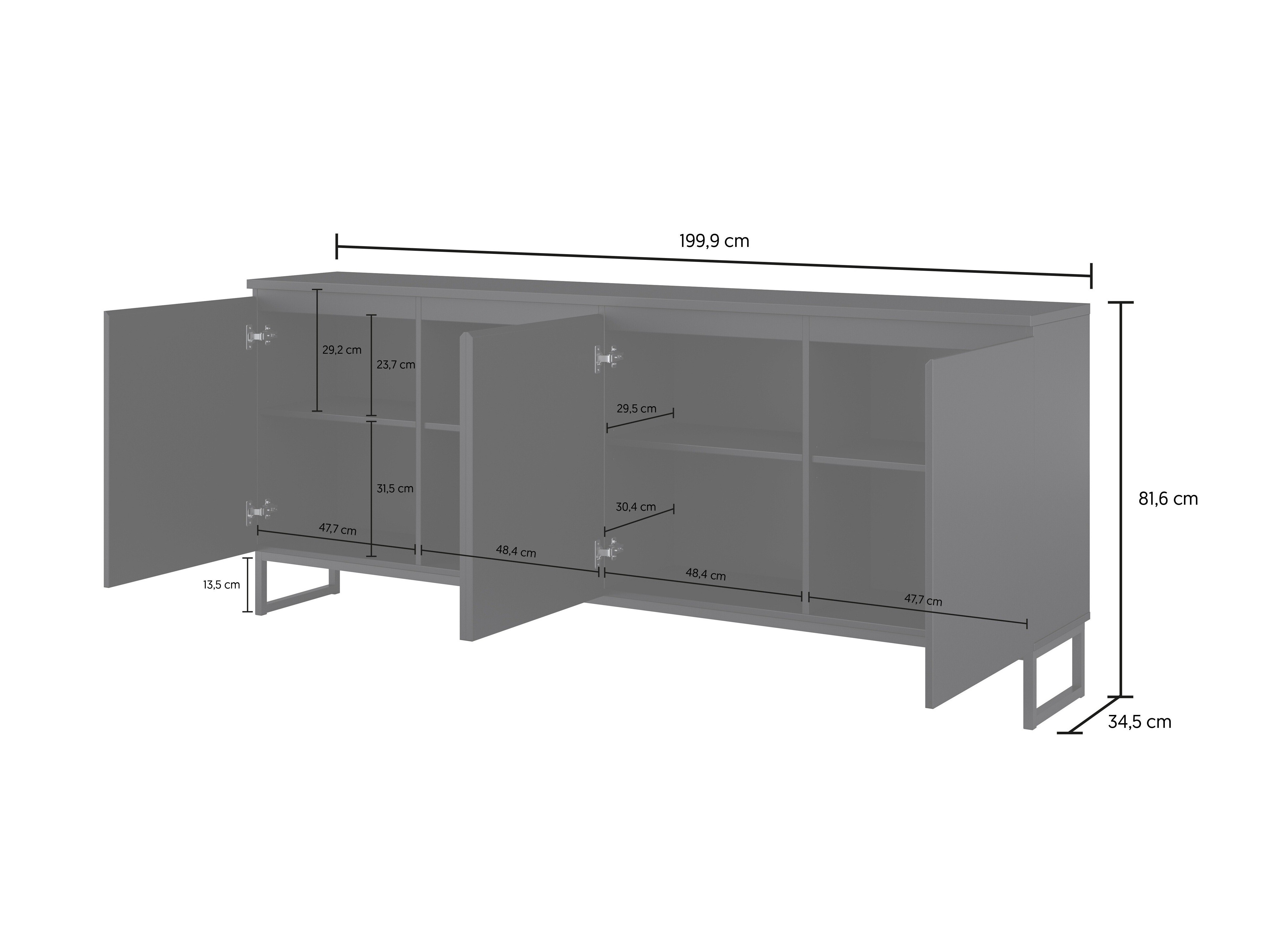 Sideboard Velsora 100 (Black)