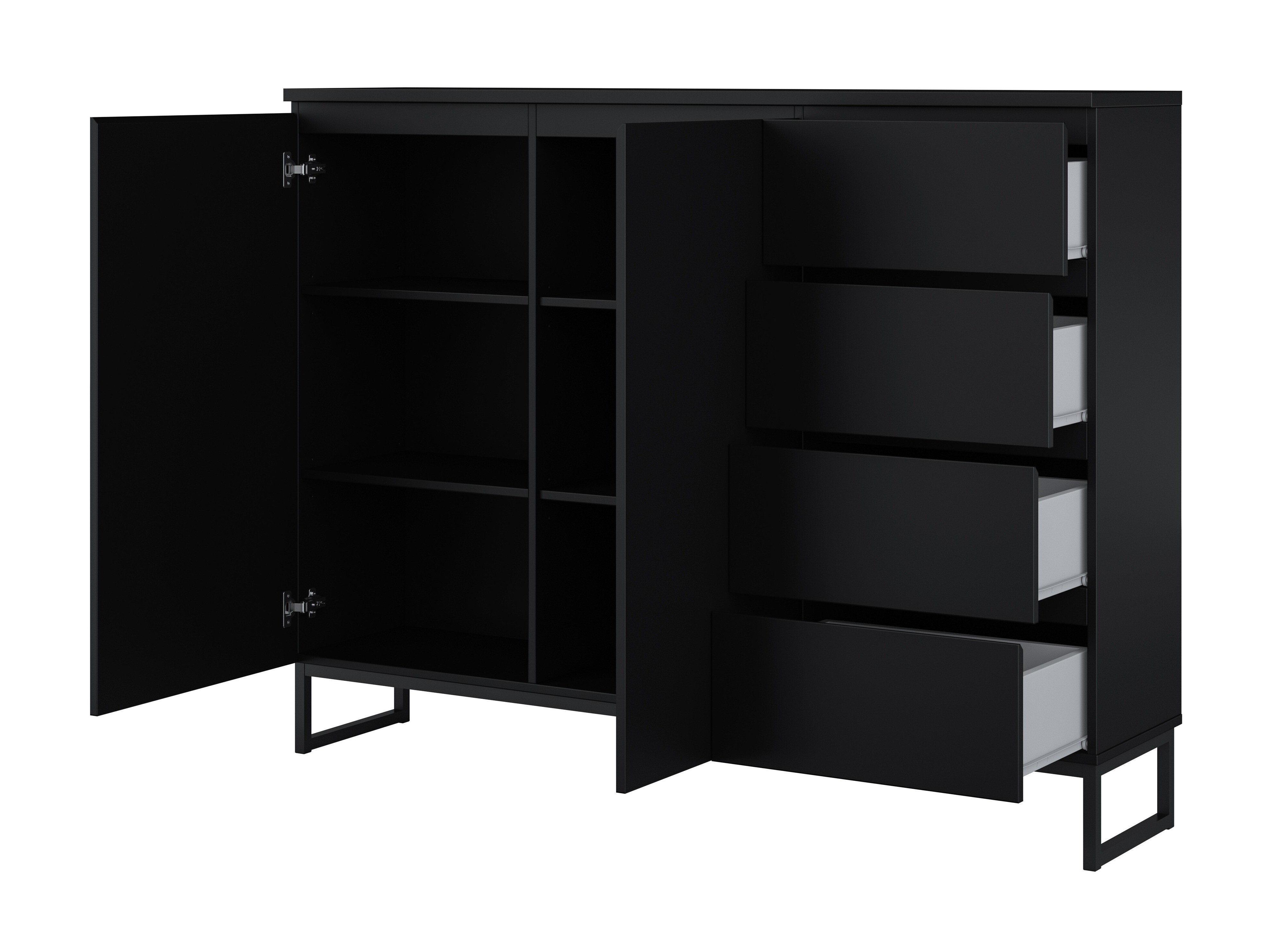 Chest of drawers Velsora 104 (Black)