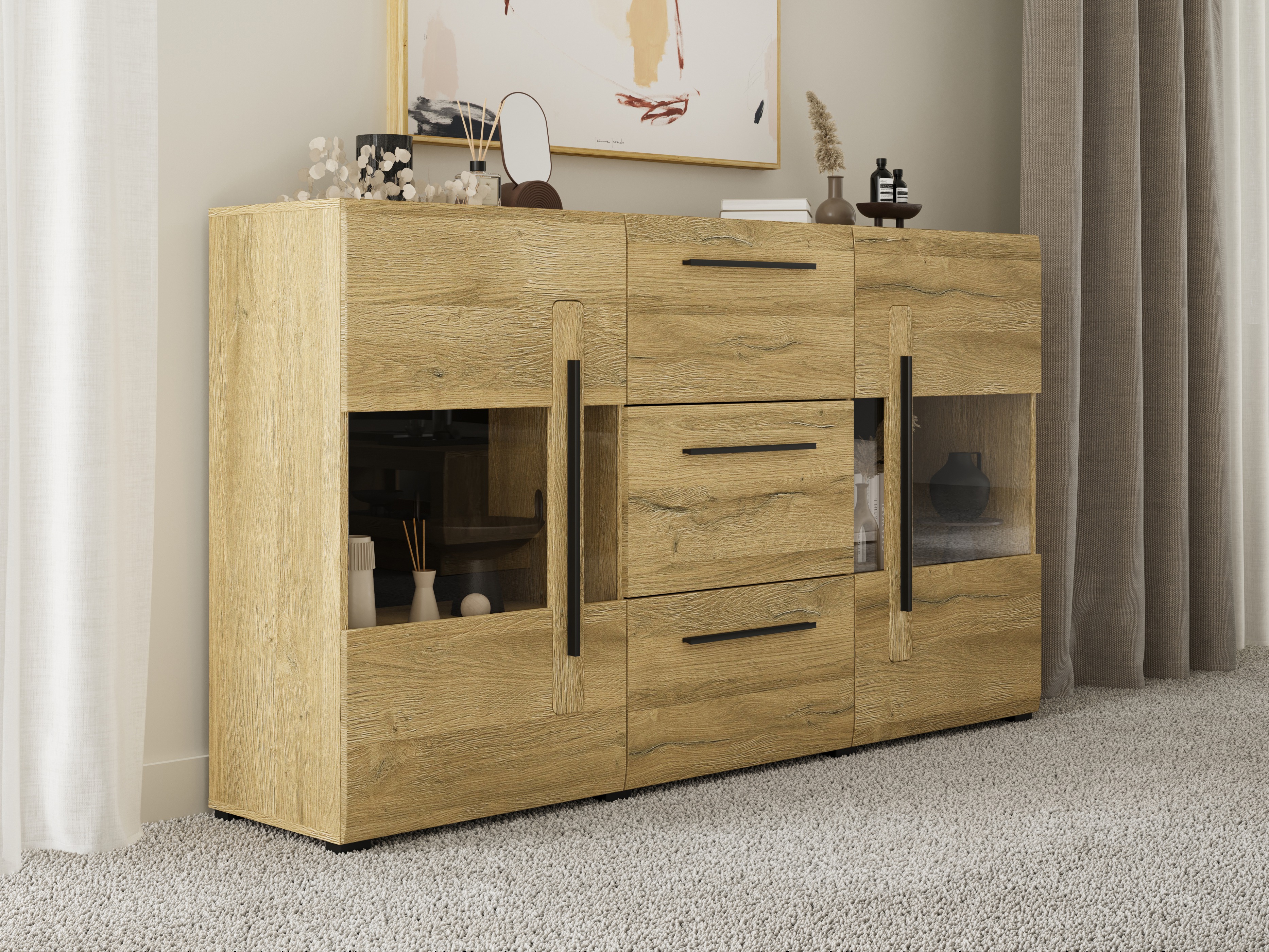Chest of drawers Ophsalu 106 (Grandson oak)