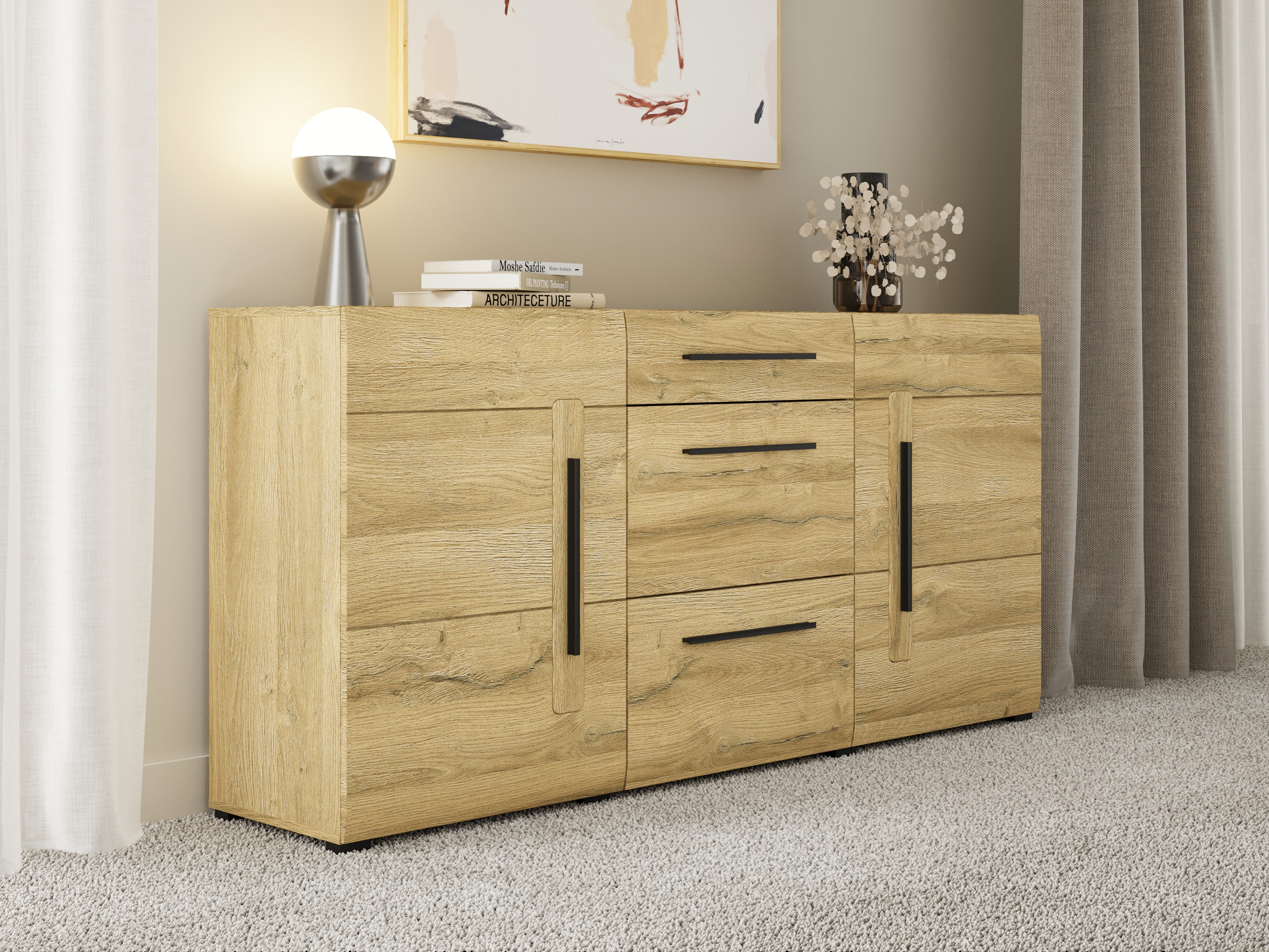 Chest of drawers Ophsalu 108 (Grandson oak)