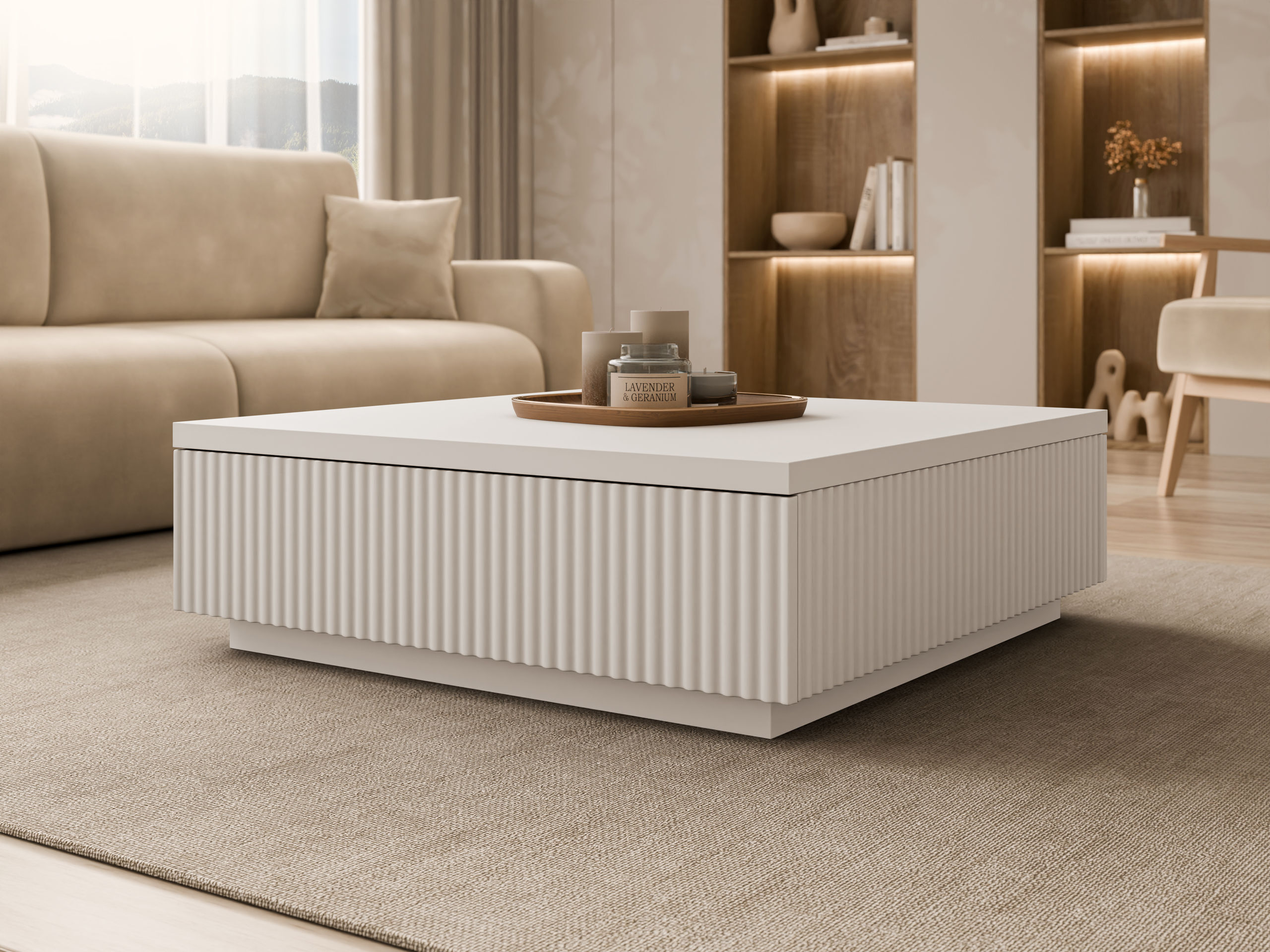 Coffee table Comfivo Ulmal (Beige)