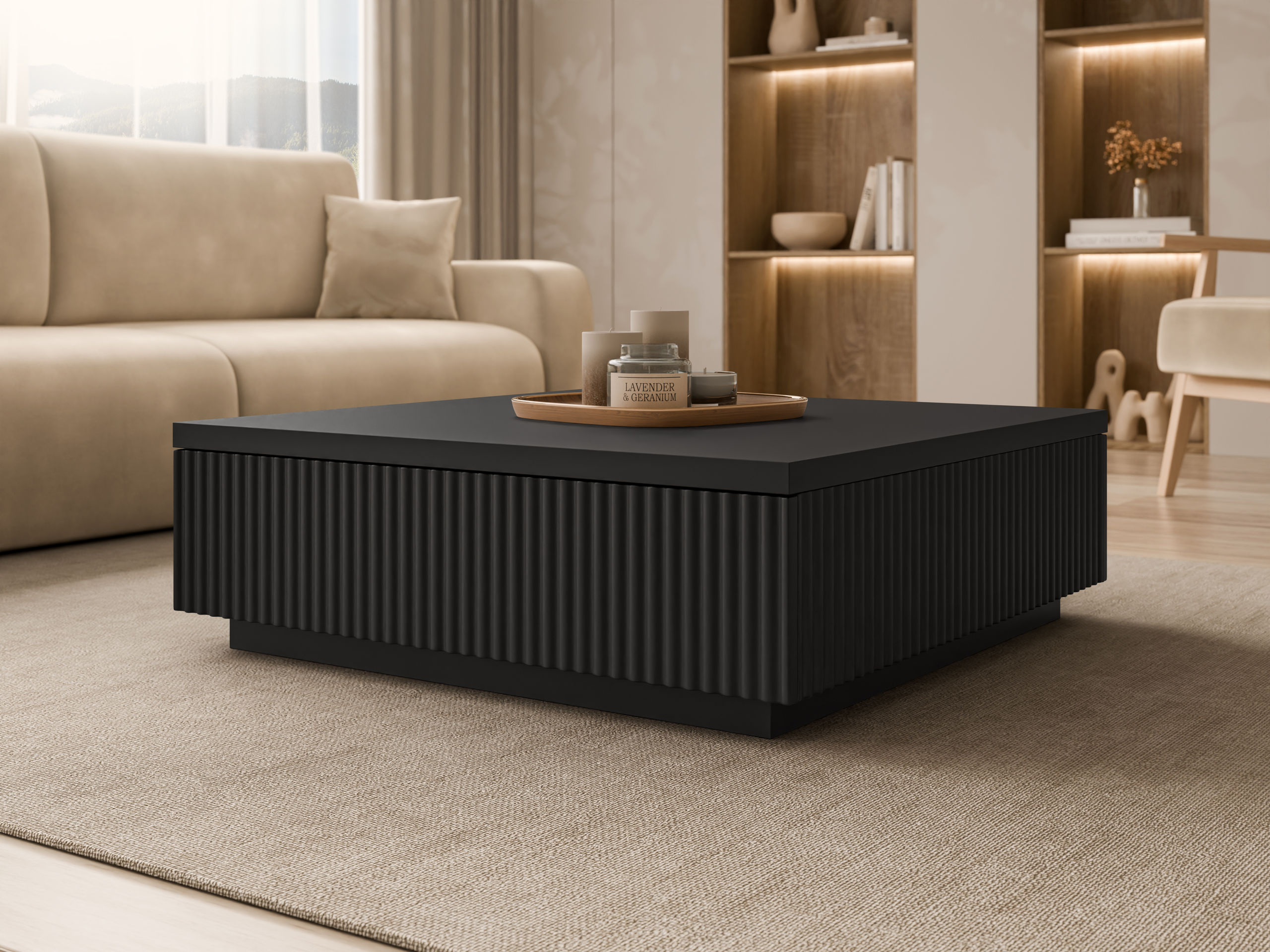 Coffee table Comfivo Ulmal (Black)