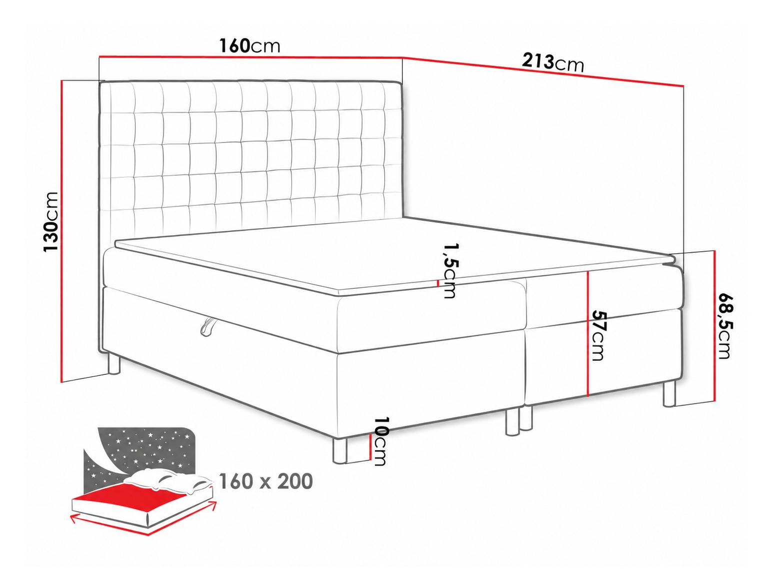 Continental bed Panis (Bristol 2442)