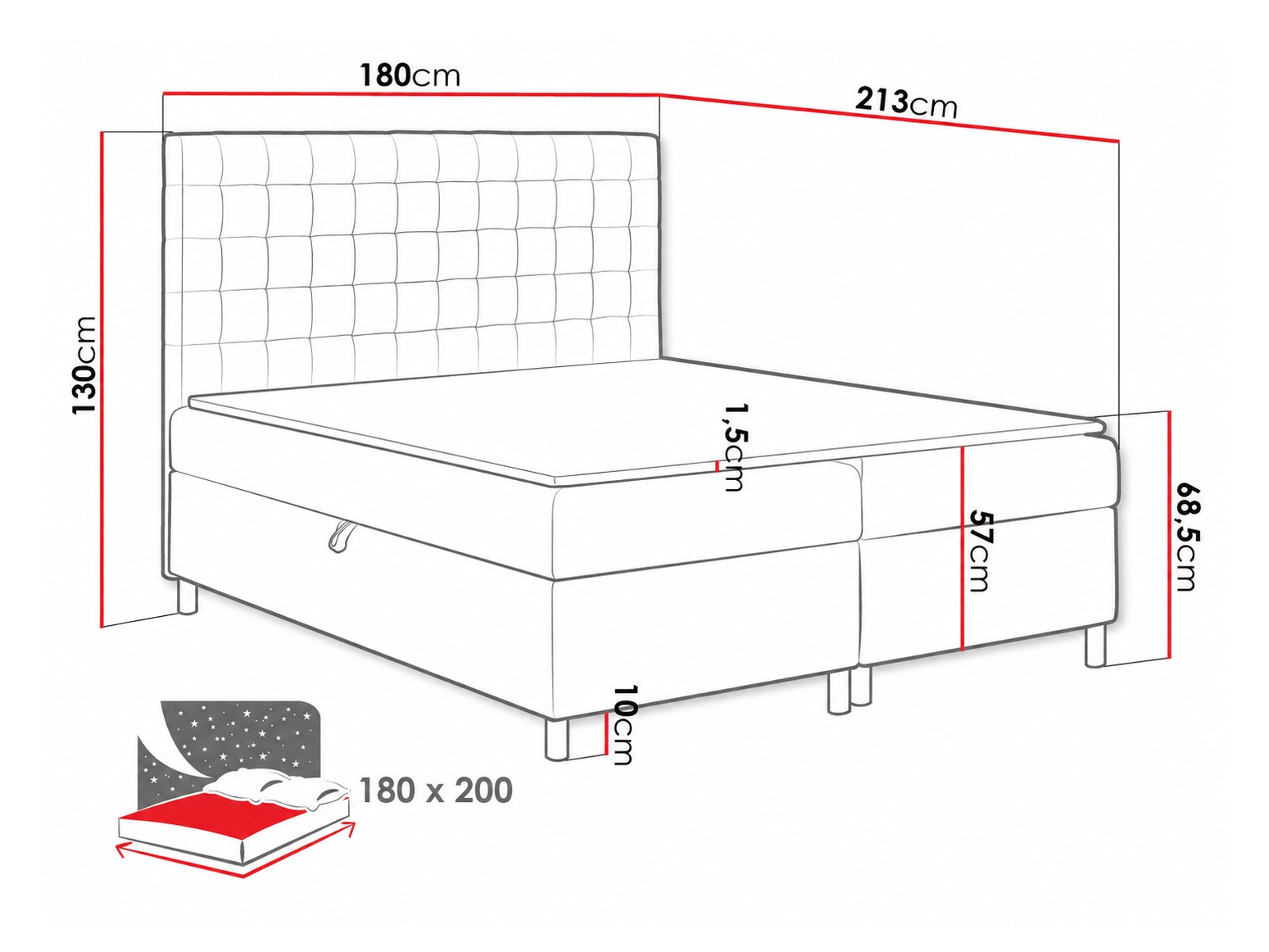 Continental bed Panis (Bristol 2442)