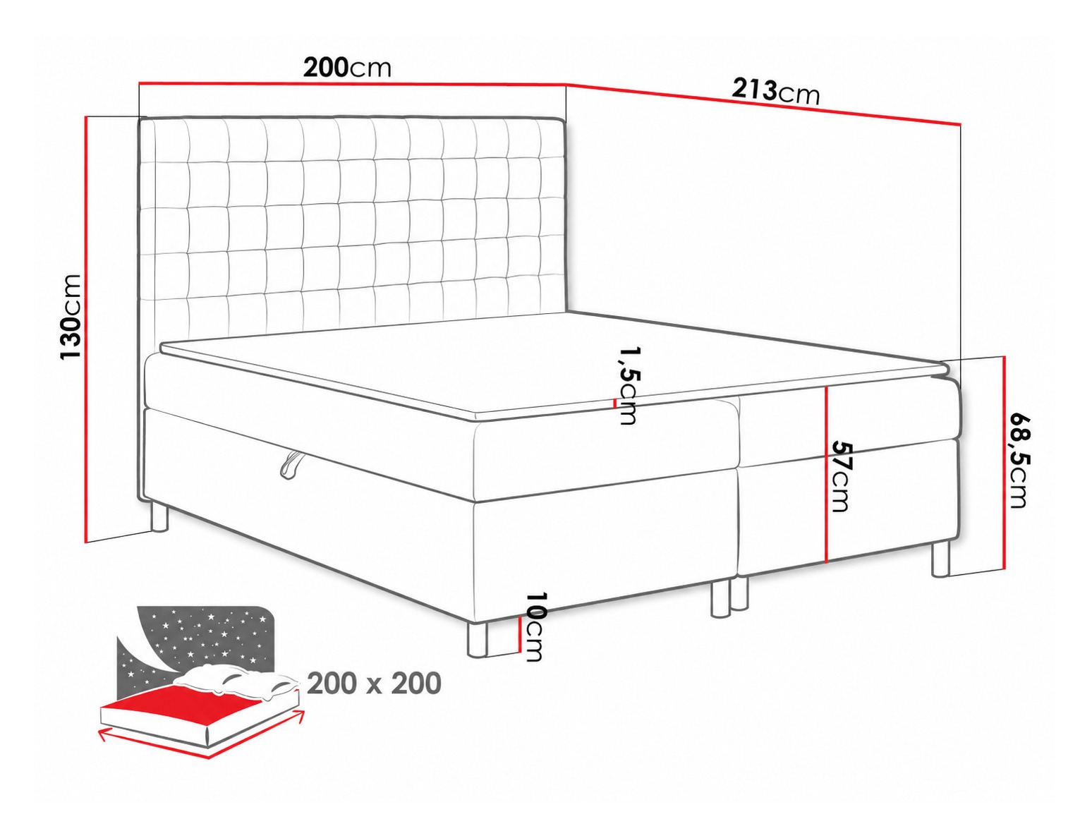Continental bed Panis (Bristol 2442)