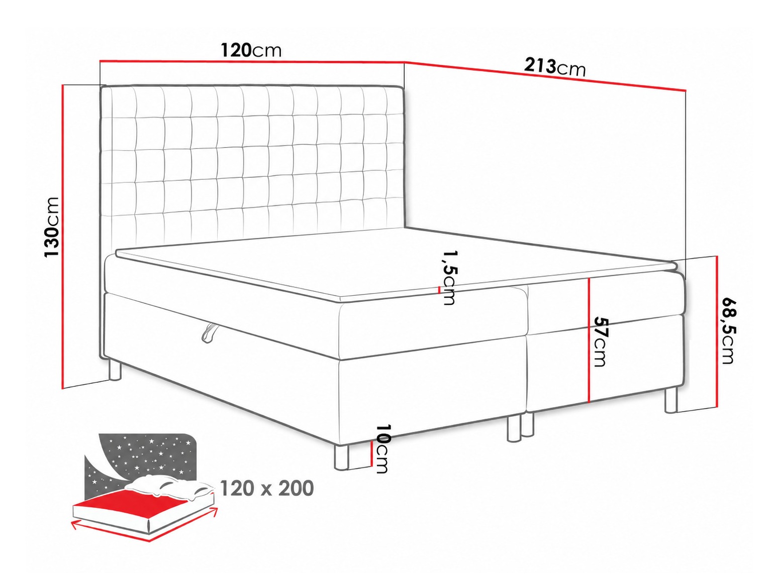 Continental bed Panis (Bristol 2442)