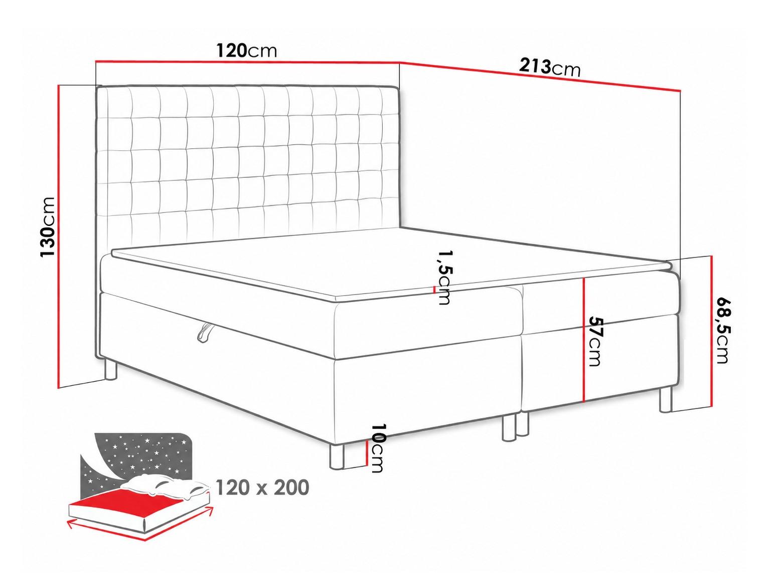 Continental bed Panis (Bristol 2447)