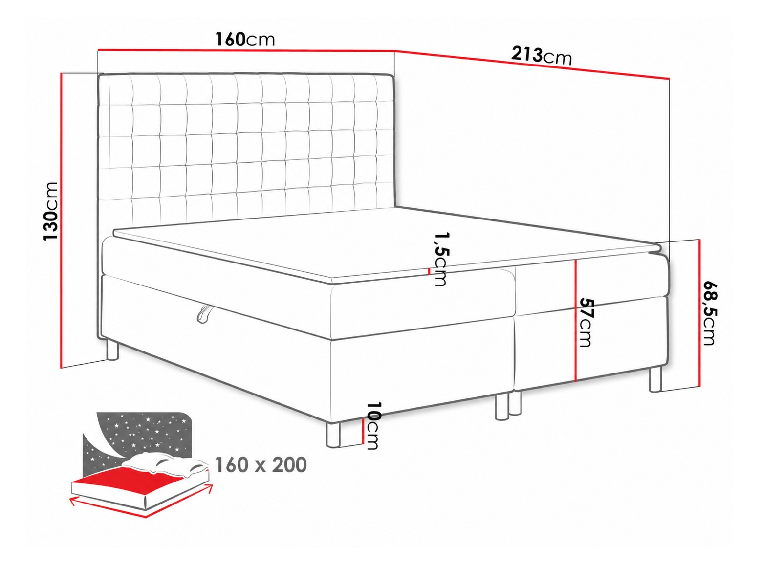 Continental bed Panis (Bristol 2458)