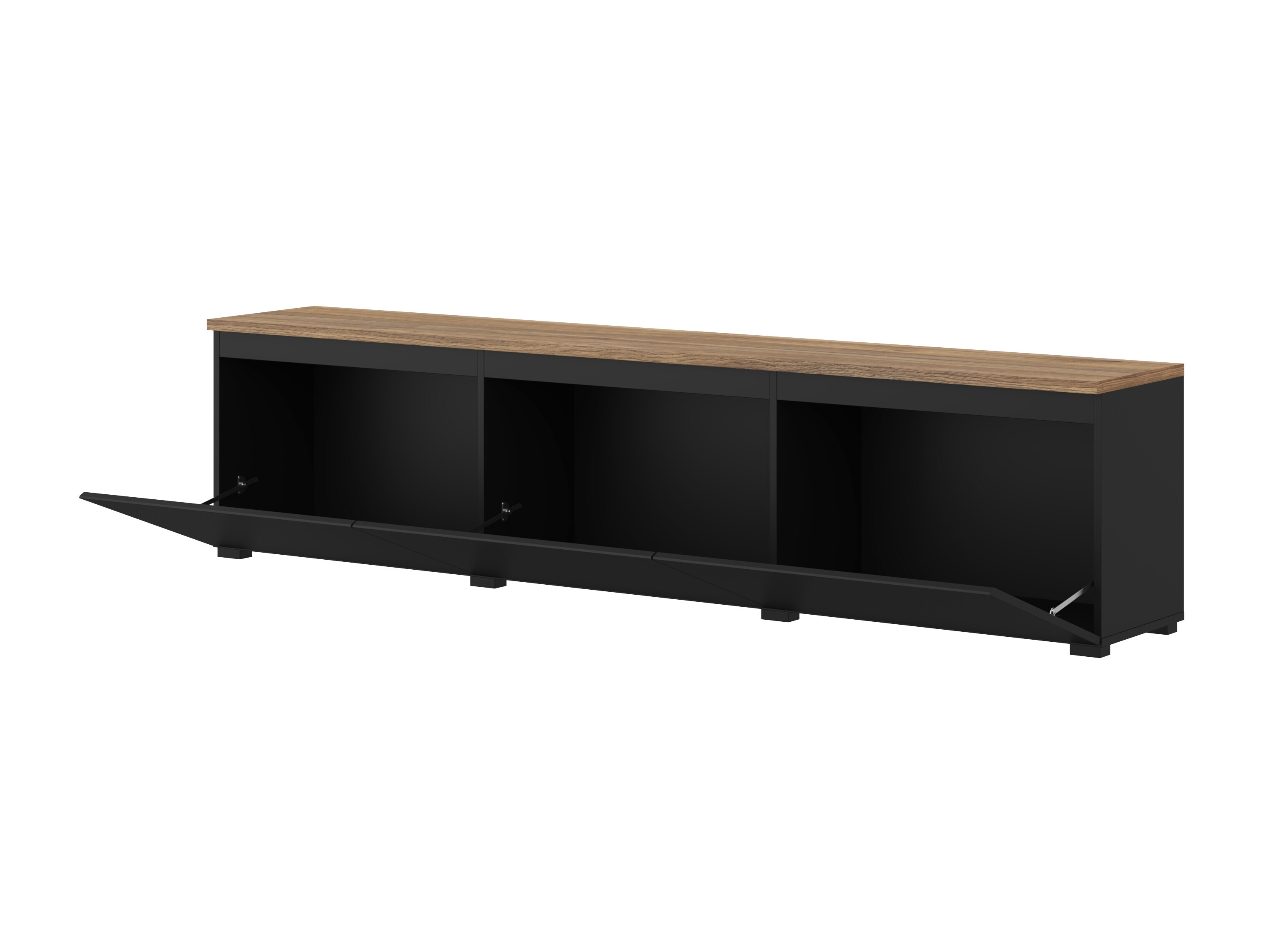 Living room set Baletu 114 (Black + Oak)