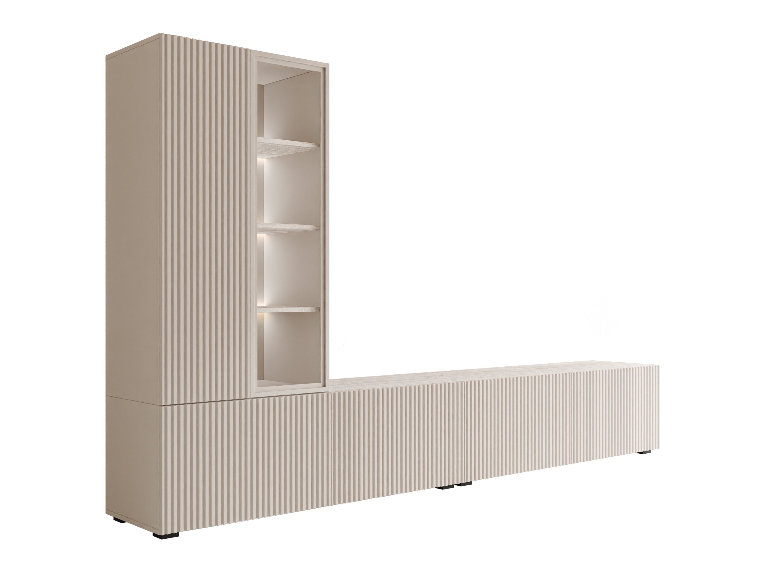 Living room set Comfivo Tutelar (Cashmere + Light Travertine)