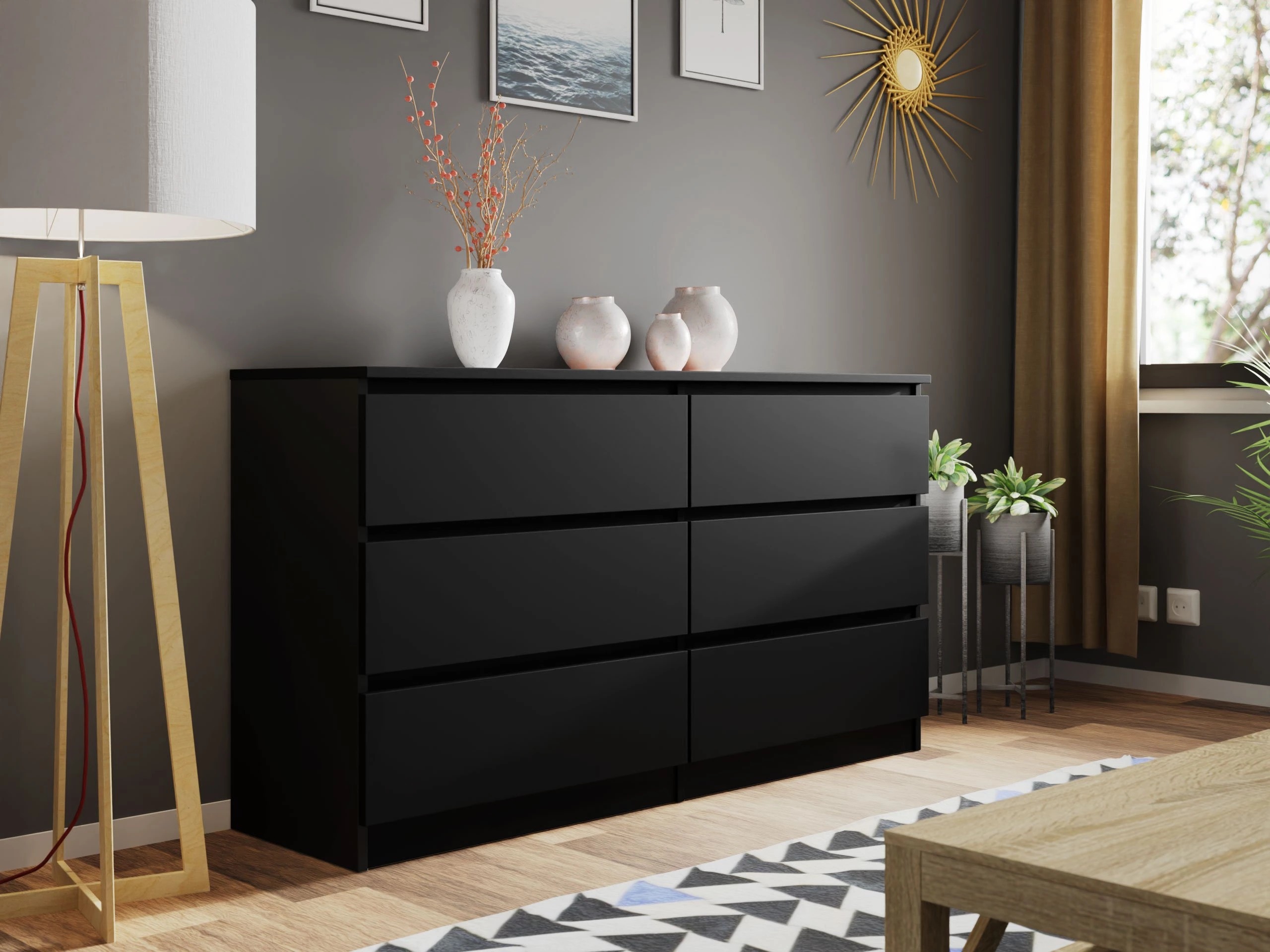 Chest of drawers Comfivo Structor II (Black)