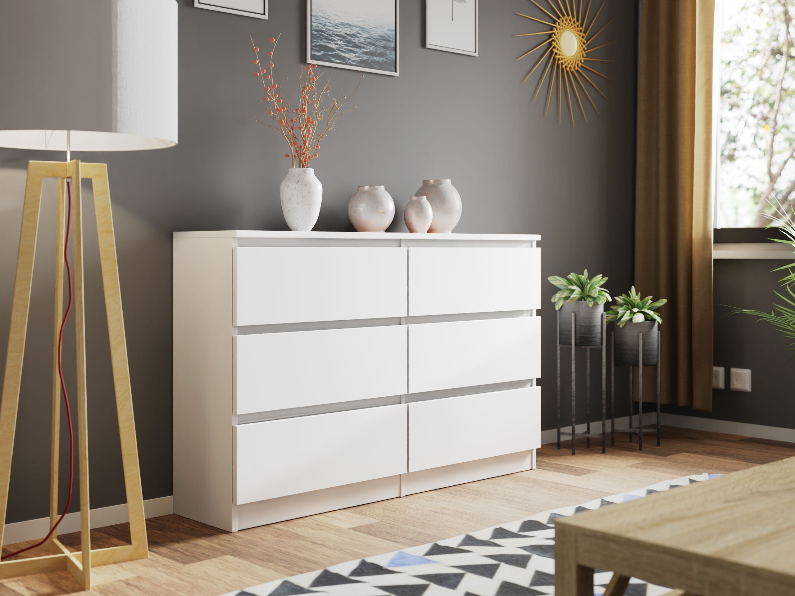 Chest of drawers Comfivo Structor V (White)