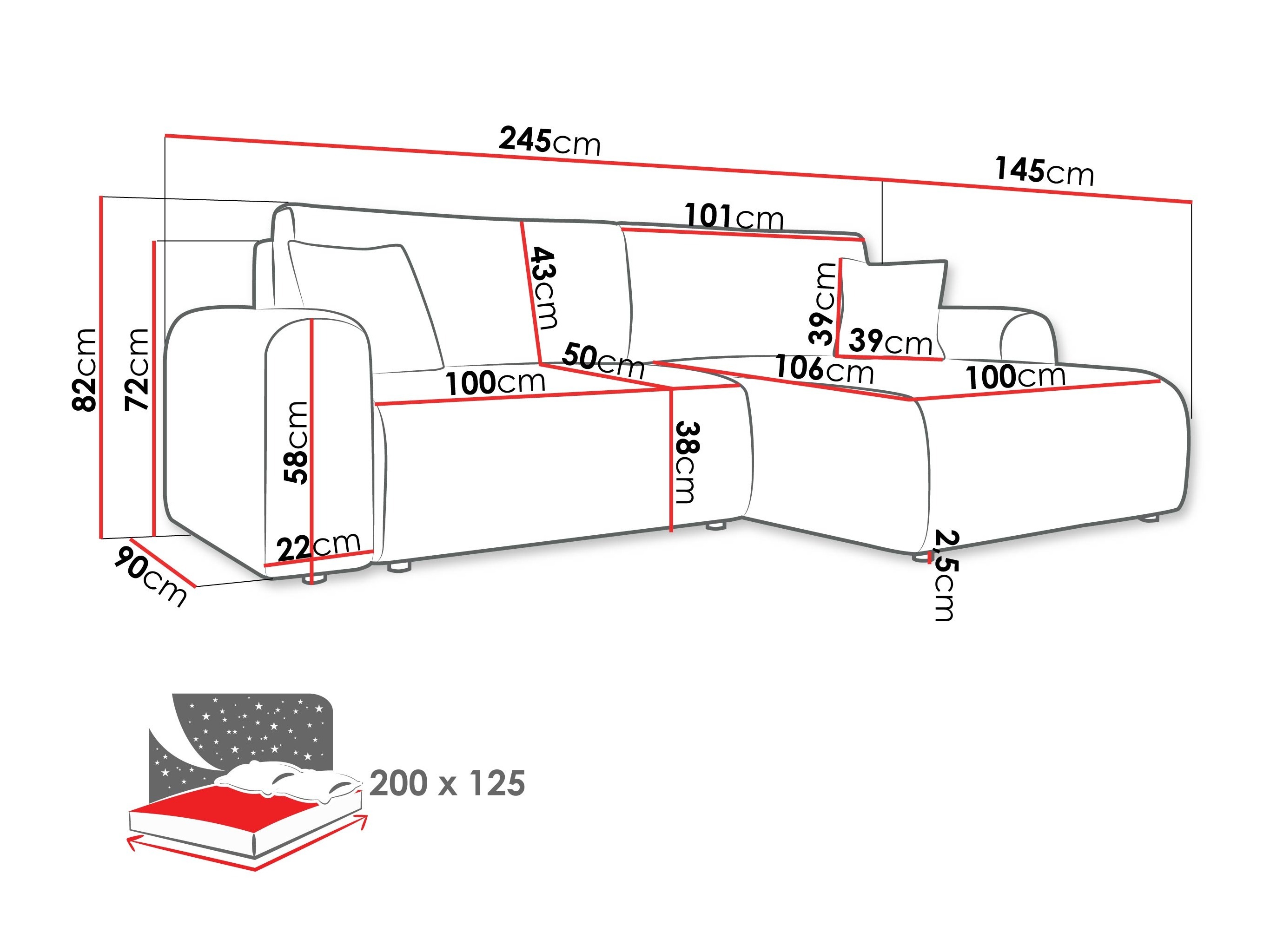 Corner sofa Luxum (Ambience 02)