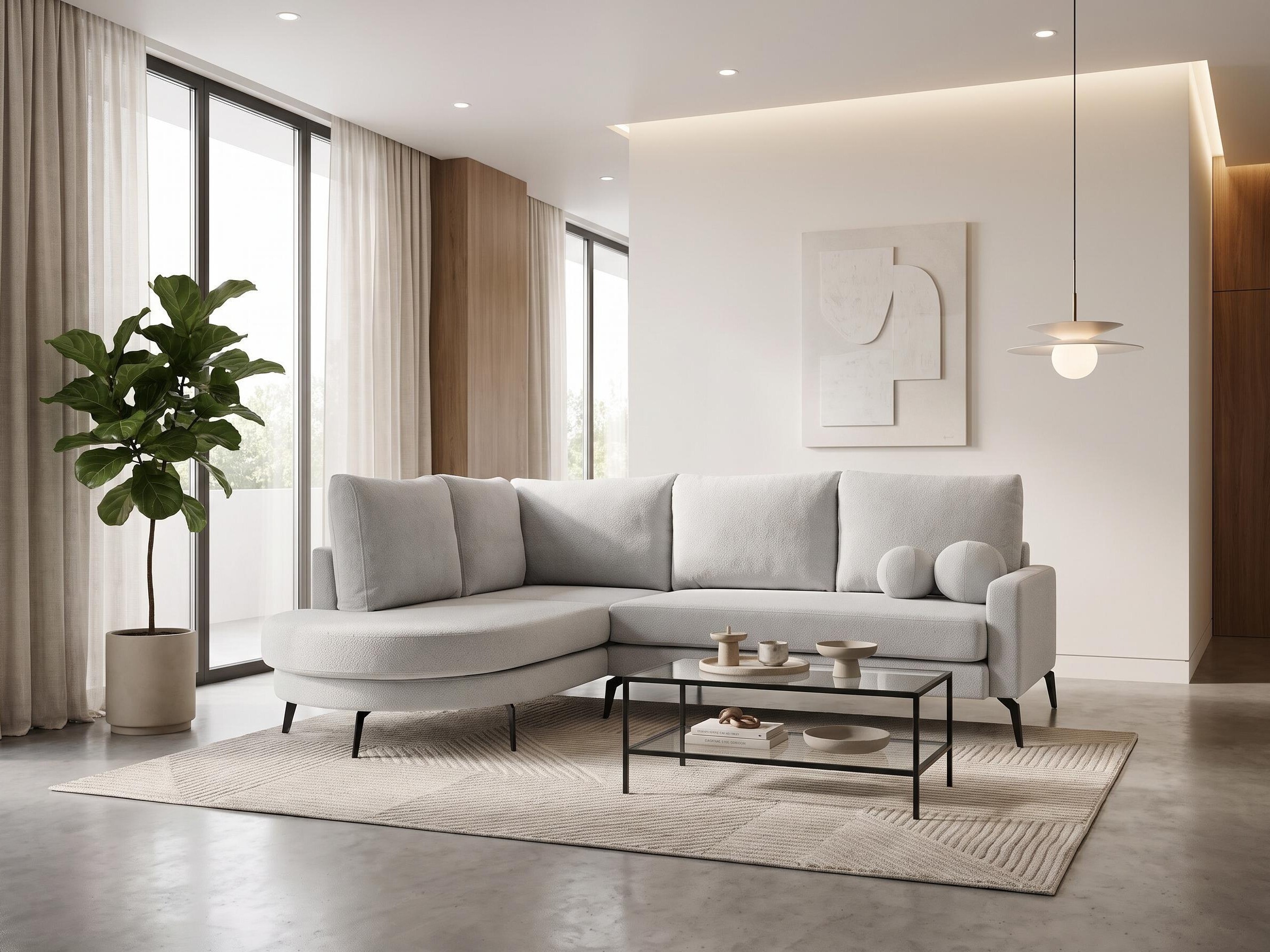 Corner sofa Carson 146 (Bellini 01)