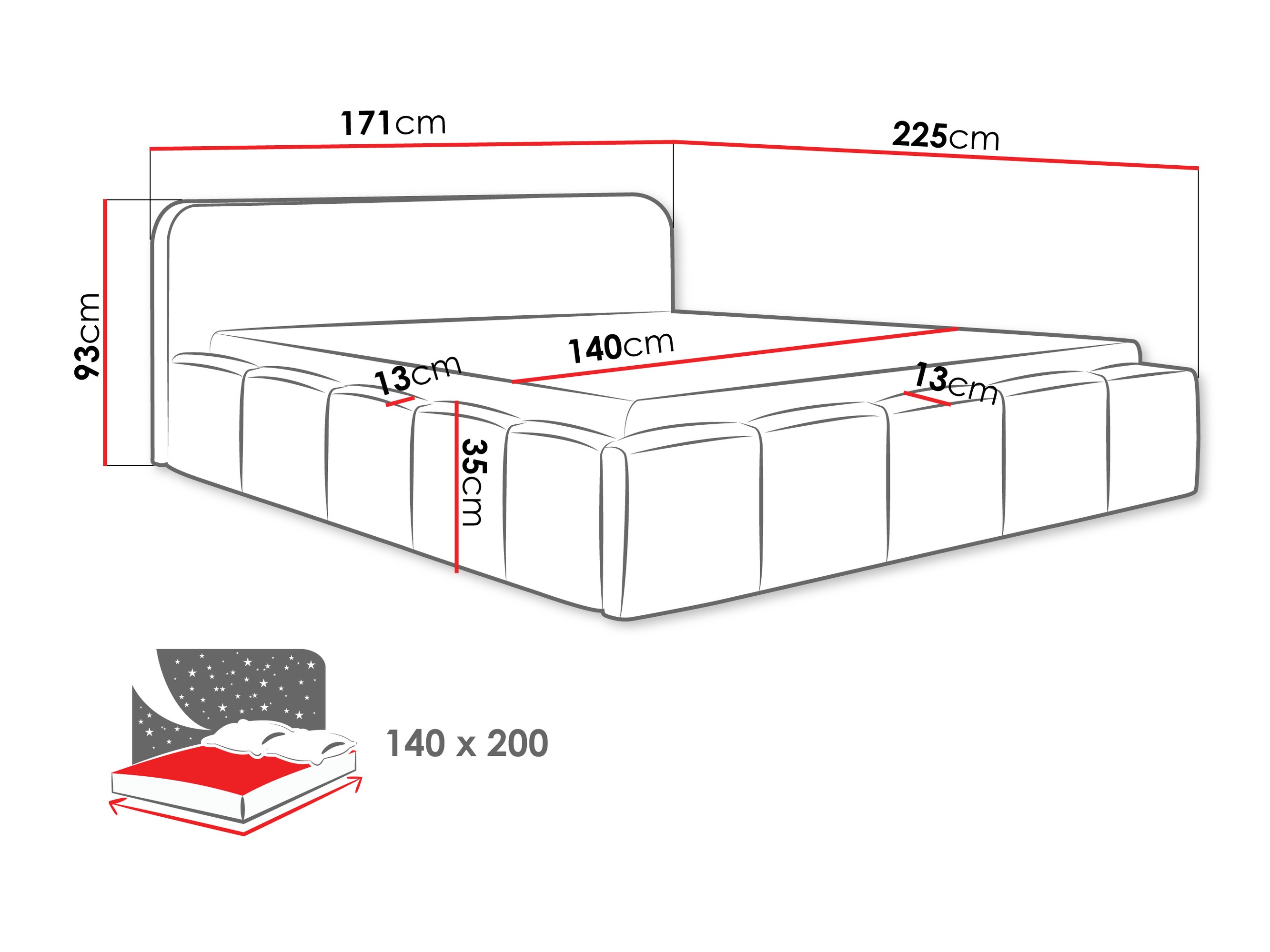 Bed TrendyNest Orata (Lambi 01)