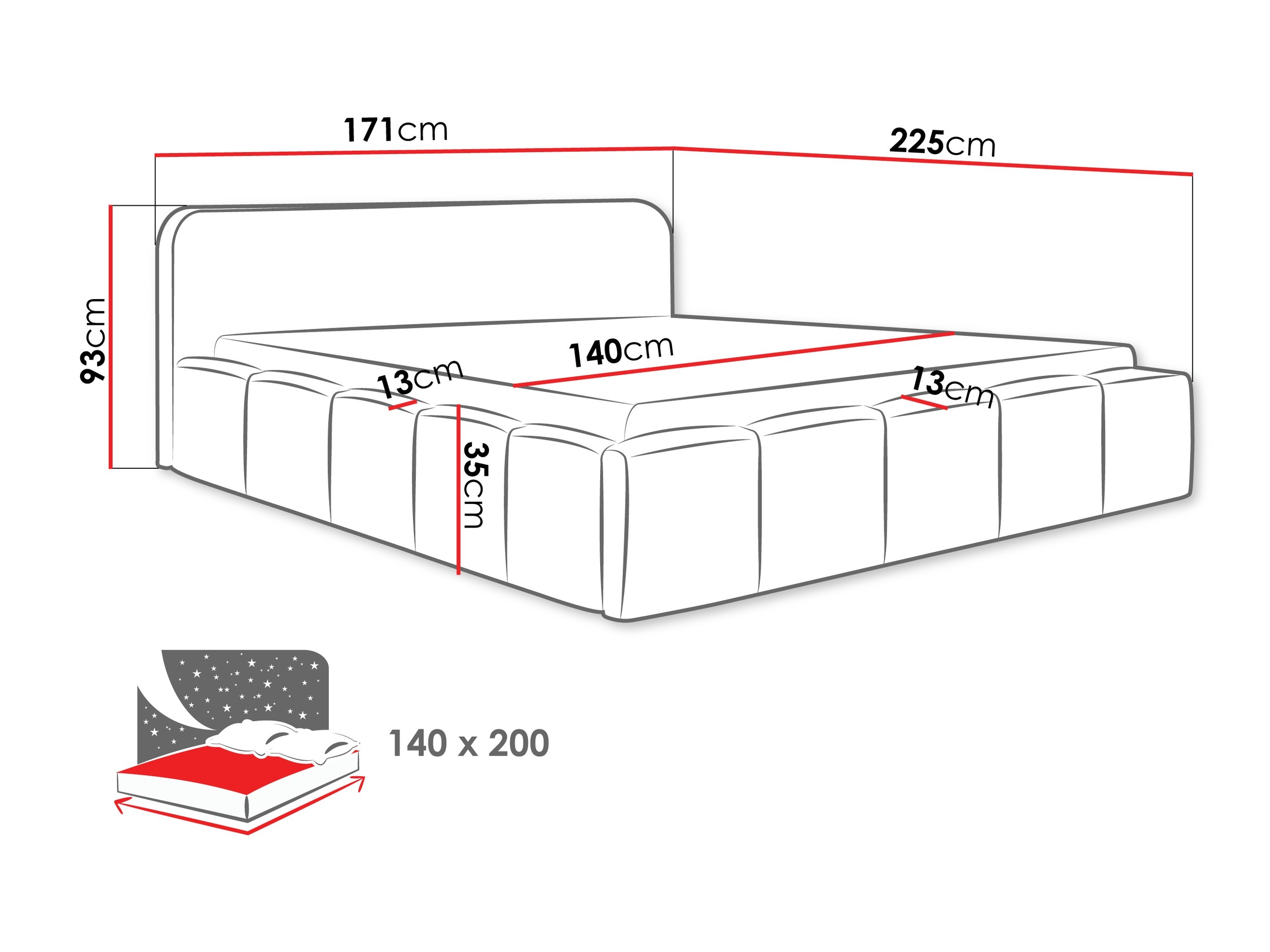 Bed TrendyNest Orata (Lambi 04)