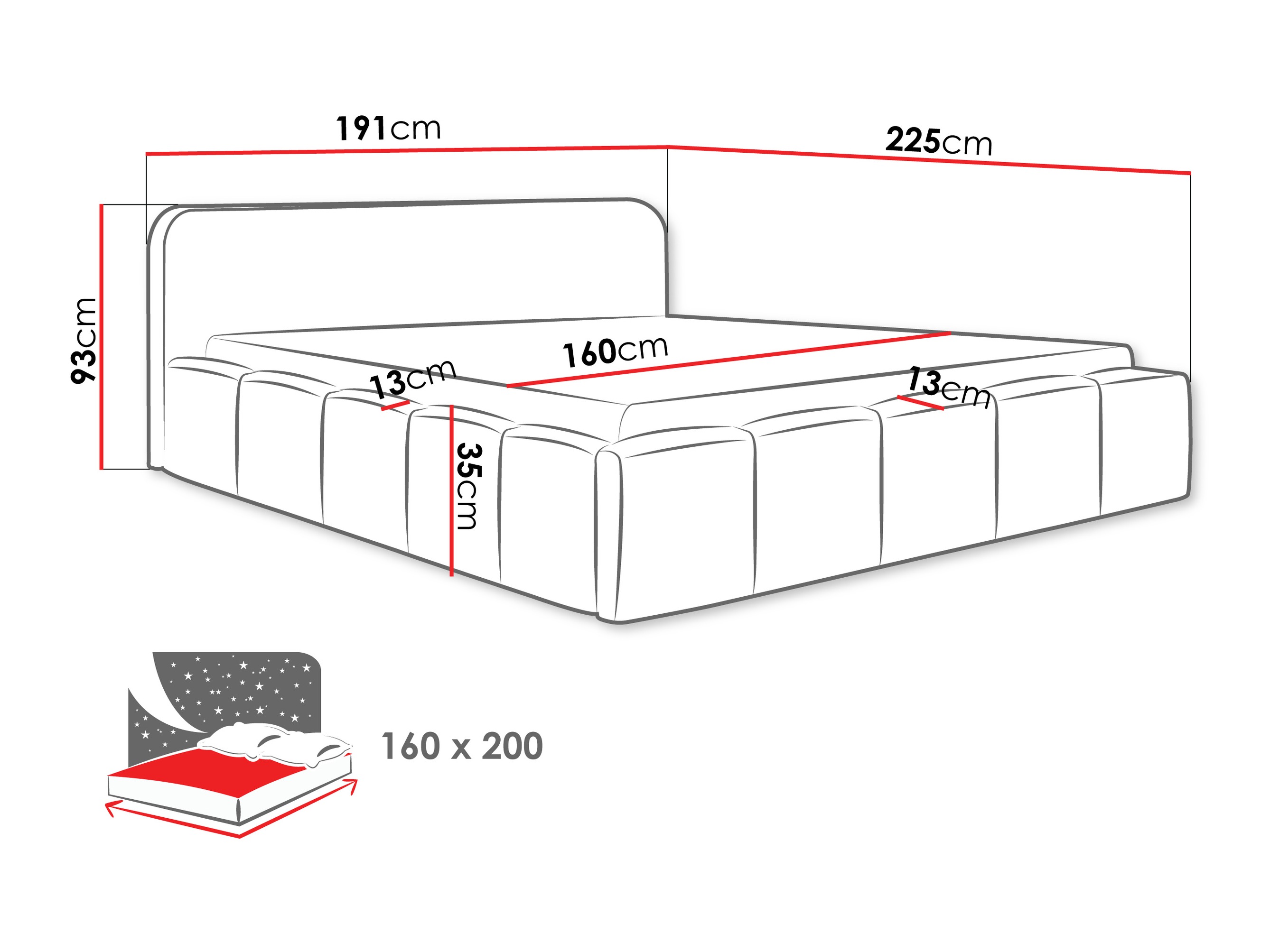 Bed TrendyNest Orata (Lambi 04)