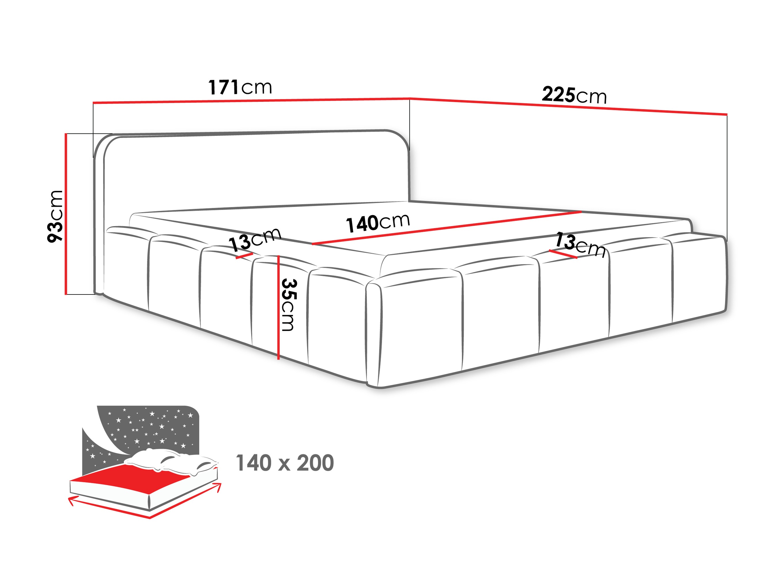Bed TrendyNest Orata (Lambi 11)