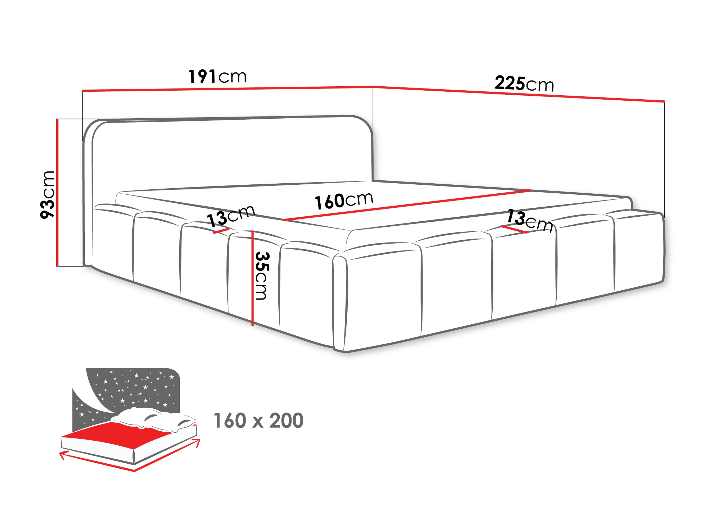 Bed TrendyNest Orata (Lambi 11)