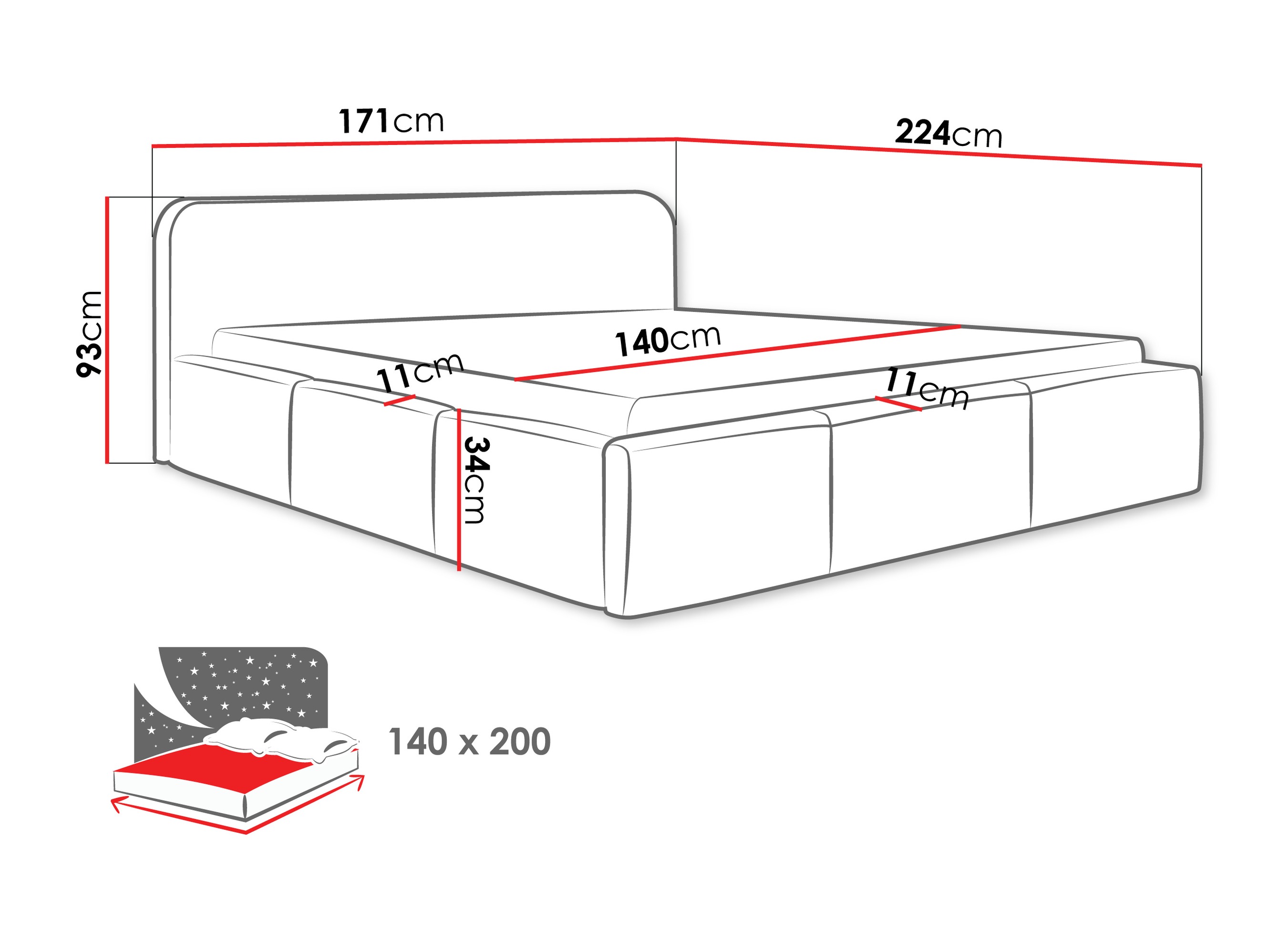 Bed TrendyNest Libis (Kronos 07)