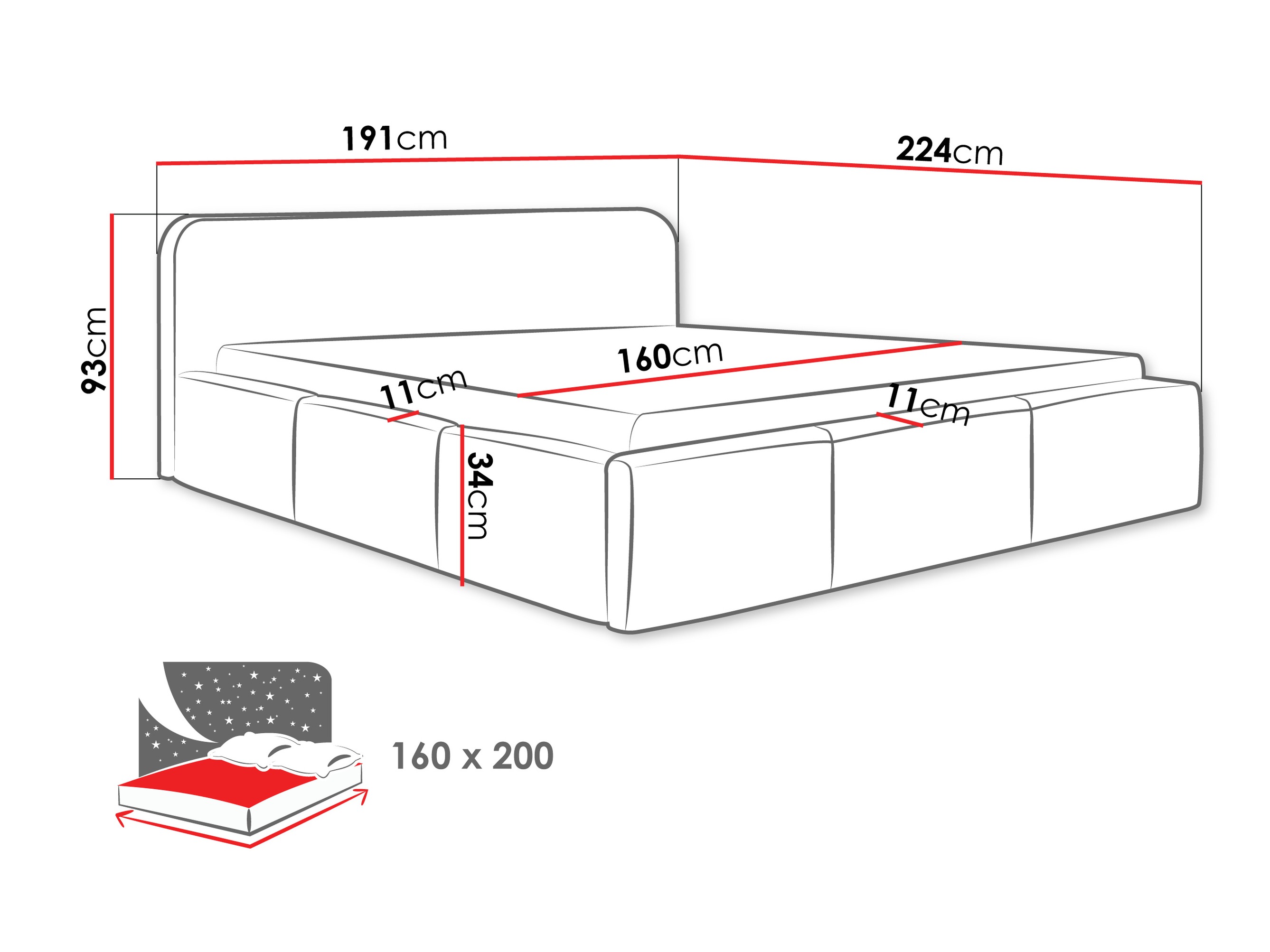 Bed TrendyNest Libis (Kronos 07)