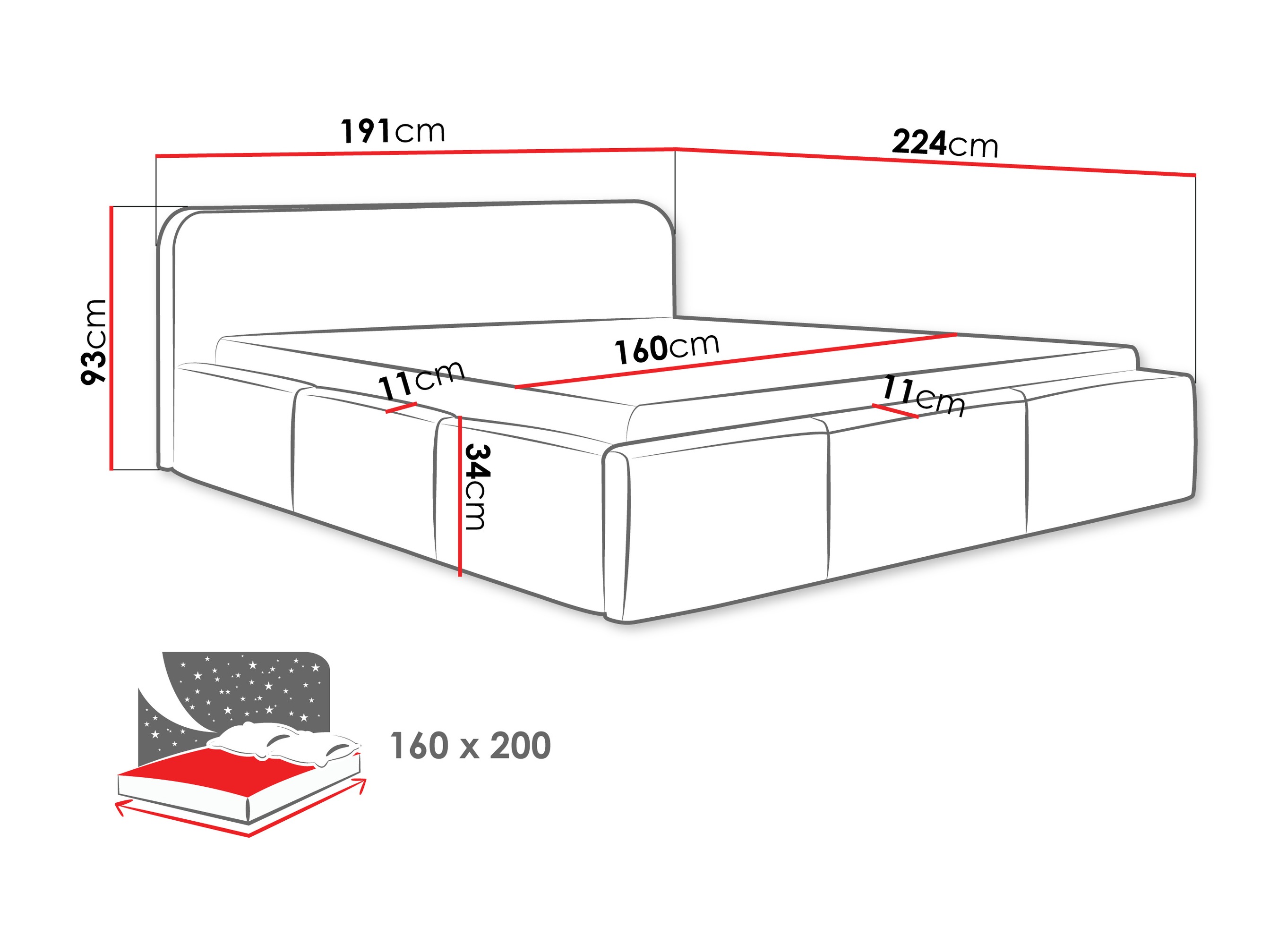 Bed TrendyNest Libis (Kronos 29)