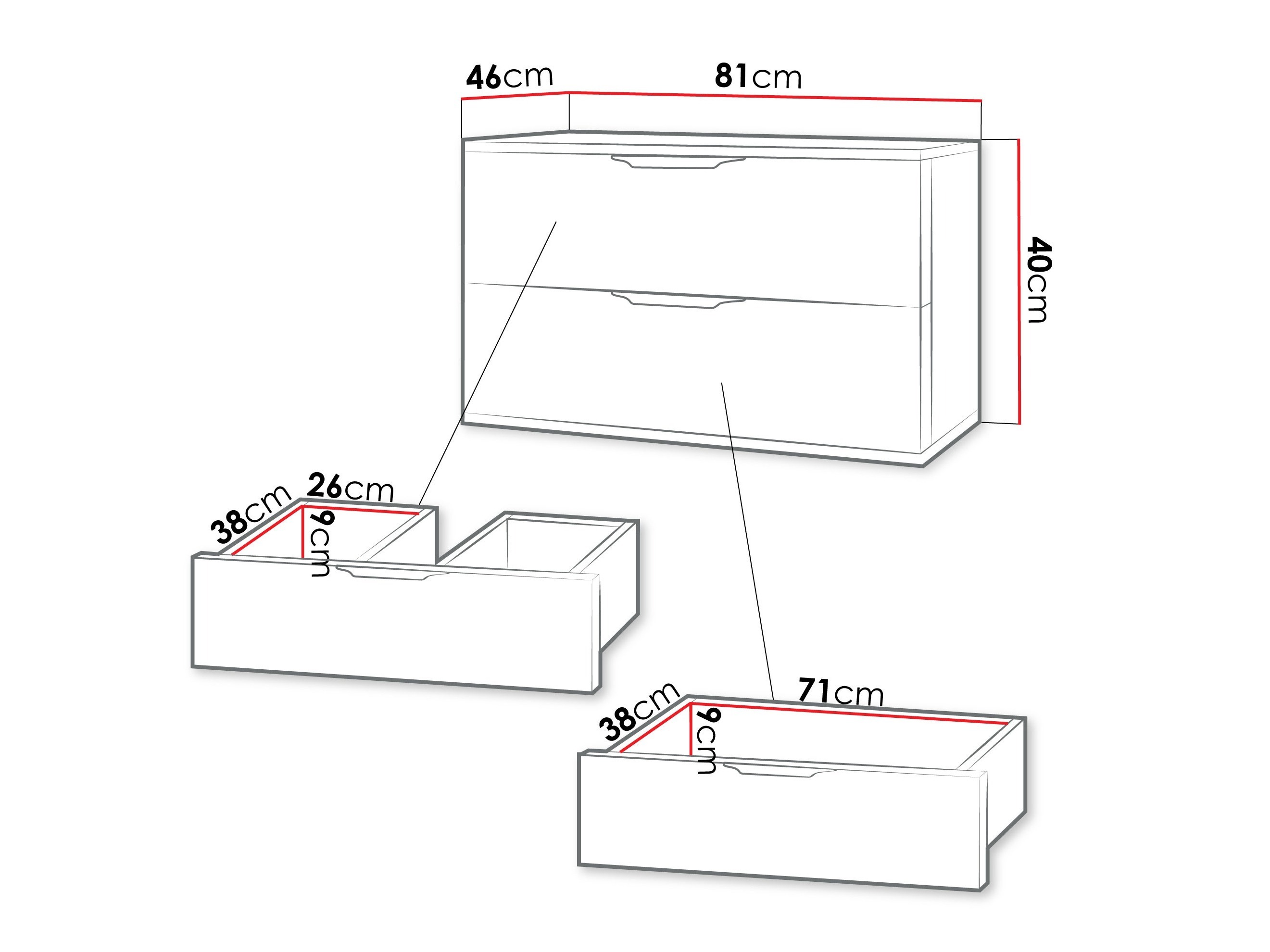 Wall-mounted bathroom cabinet for washbasin Comfivo Unitas