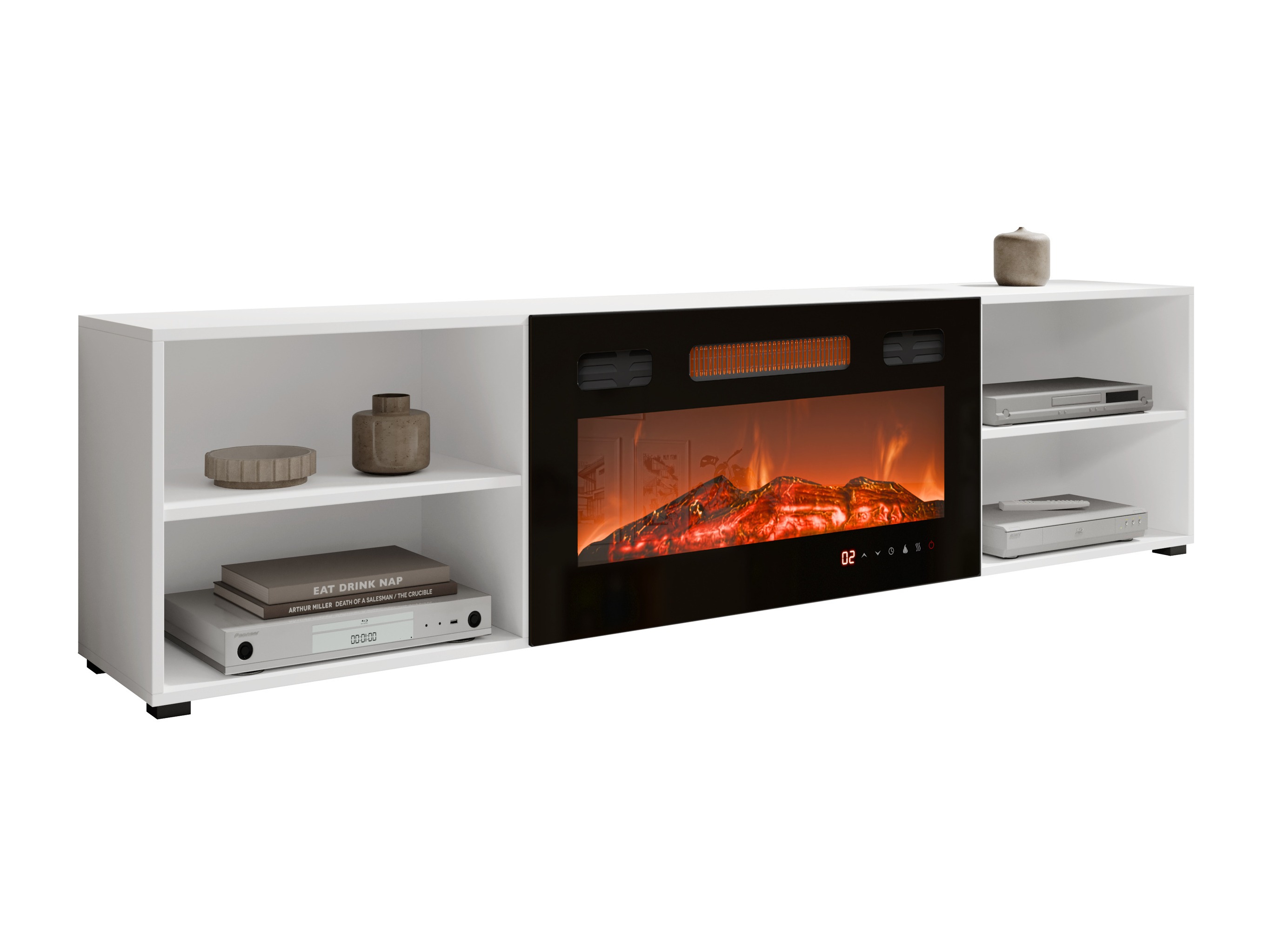 TV stand Charlotte 191 (White + Black)